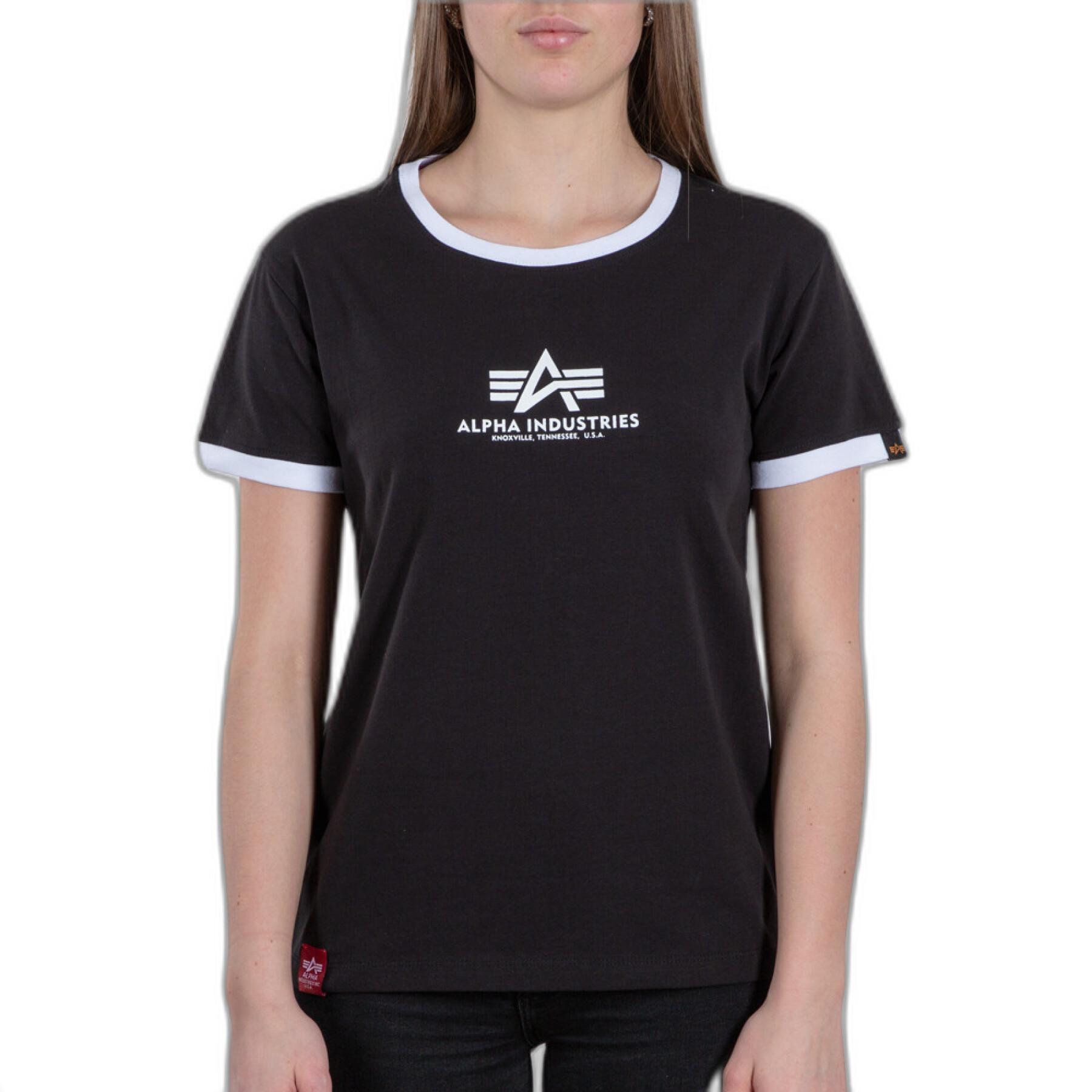 Kortärmad T-shirt för kvinnor Alpha Industries Basic Contrast