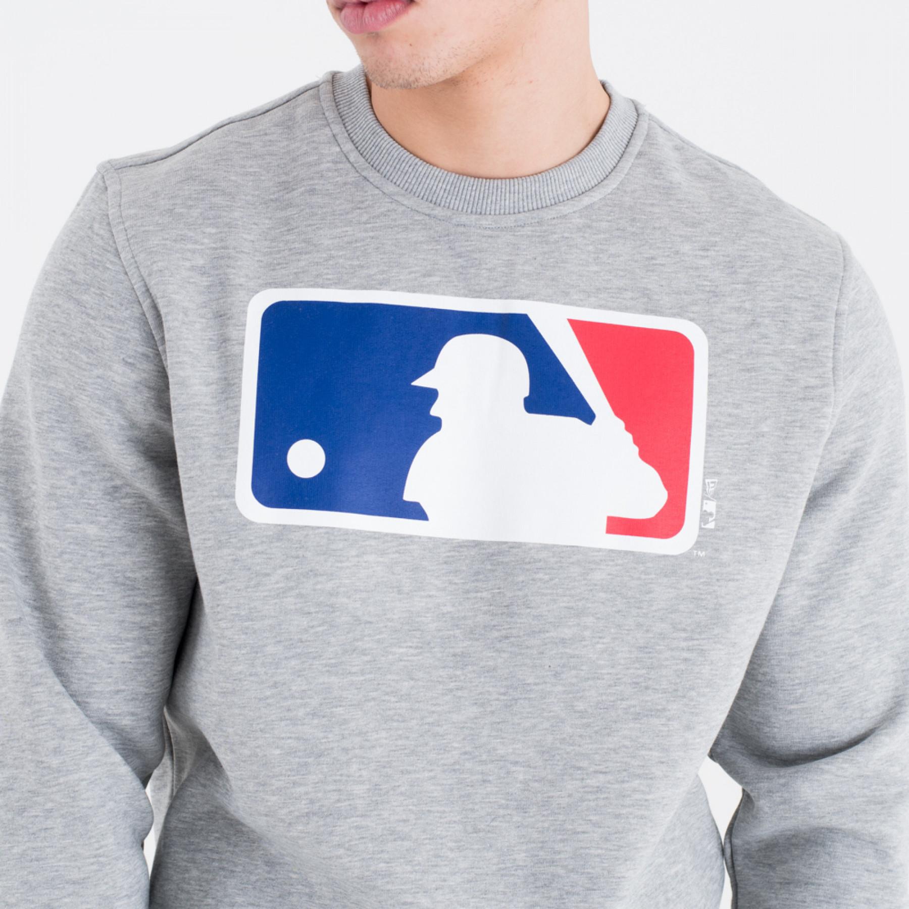 Sweatshirt med mlb-logotyp i rund halsringning