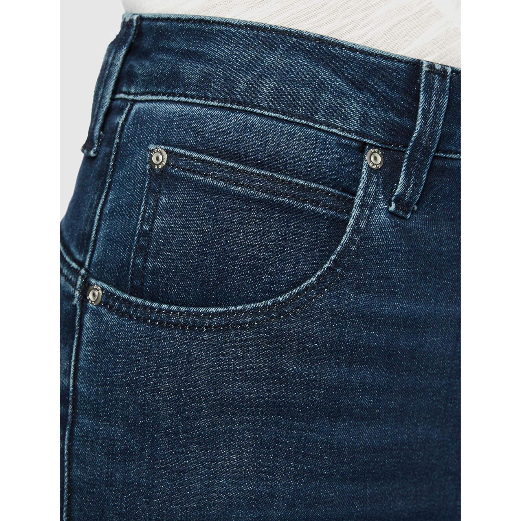 Jeans för kvinnor Lee Flare BO CLEAN AURORA