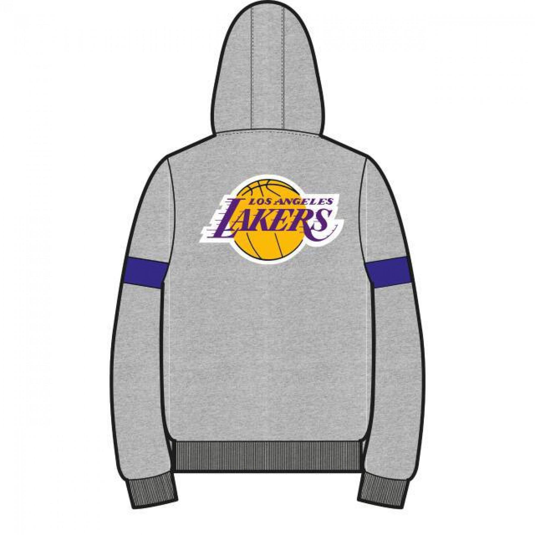 Sweatshirt med dragkedja New Era NBA Los Angeles Lakers