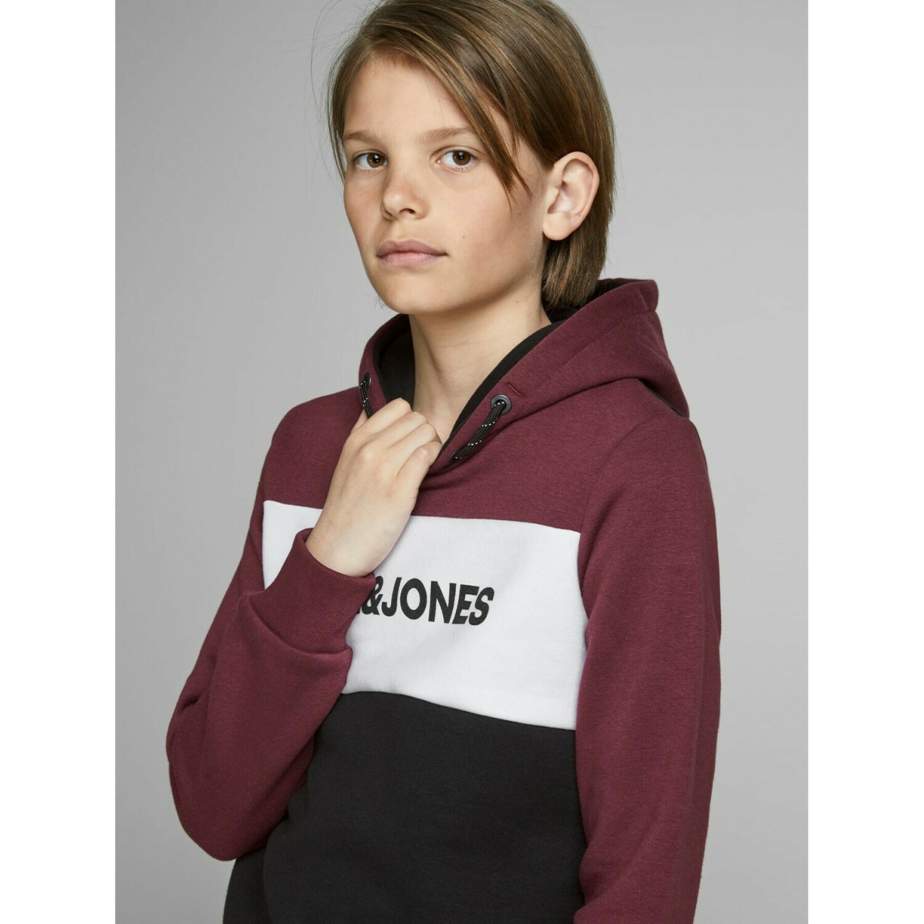 Sweatshirt med huva för barn Jack & Jones Logo Blocking