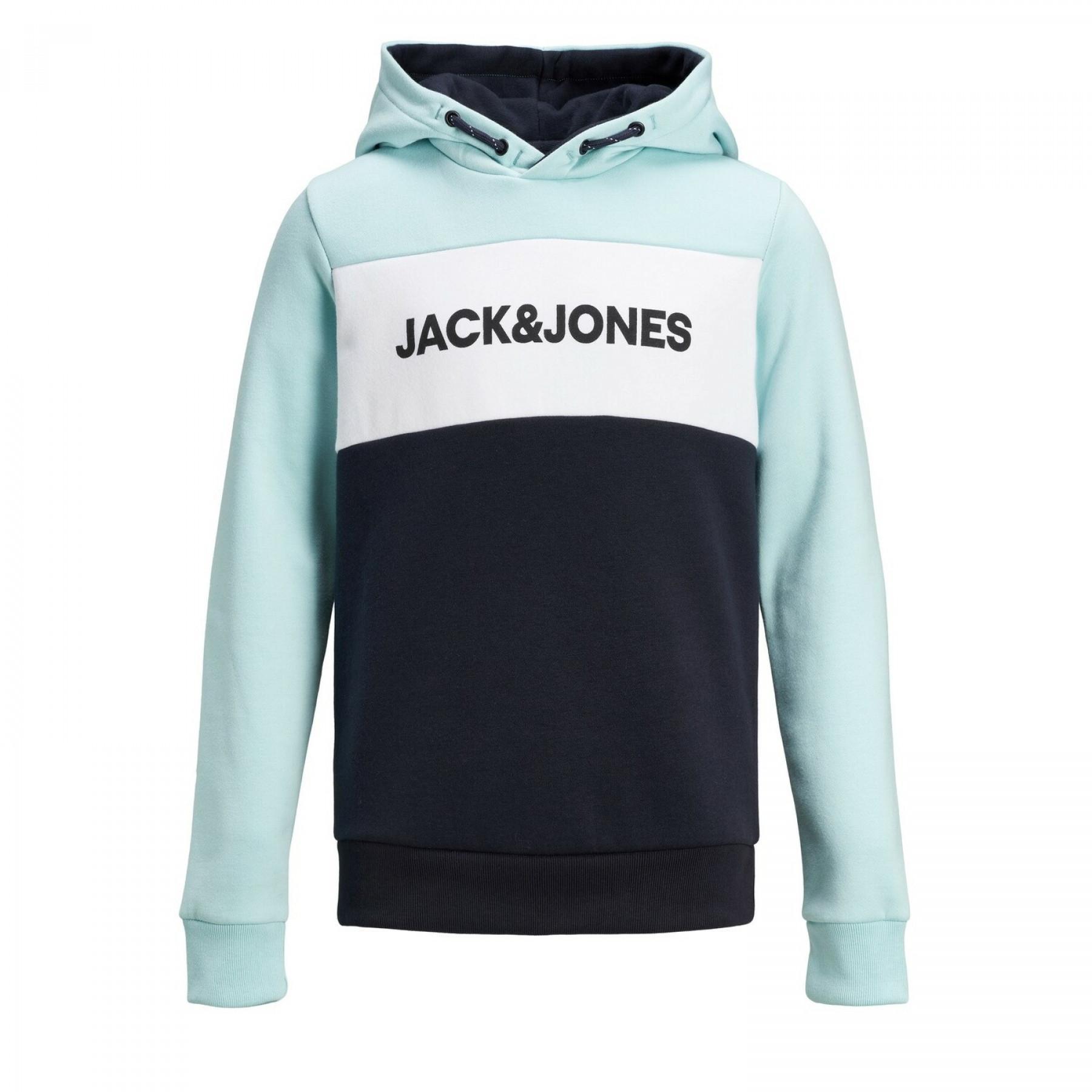 Sweatshirt med huva för barn Jack & Jones Logo Blocking