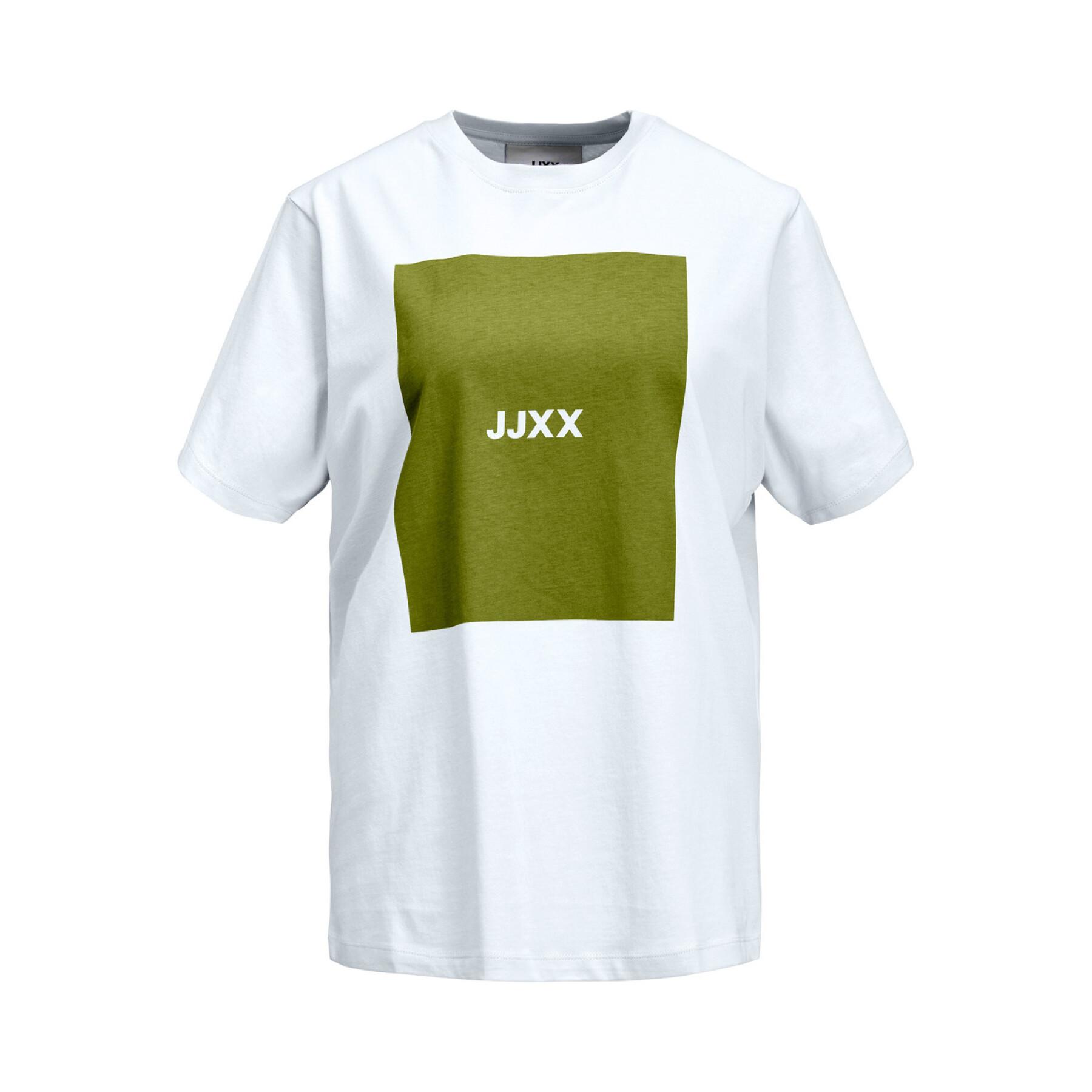 T-shirt för kvinnor JJXX Amber Relaxed Every Square Noos