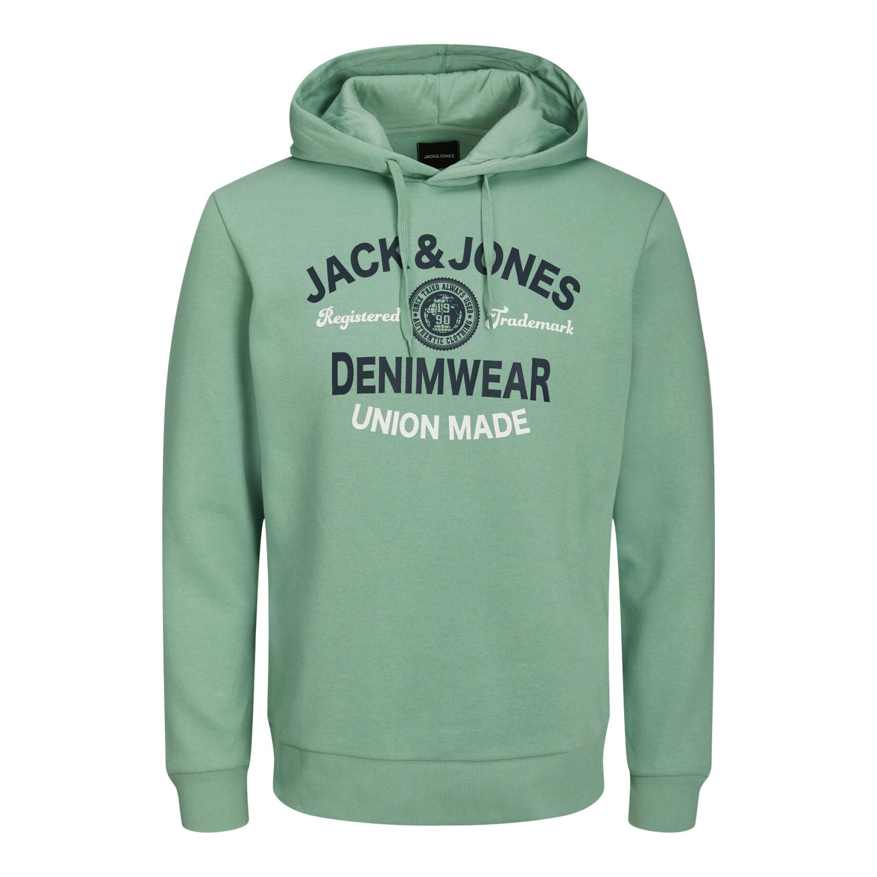Sweatshirt med huva 2 krage 22/23 Jack & Jones Logo