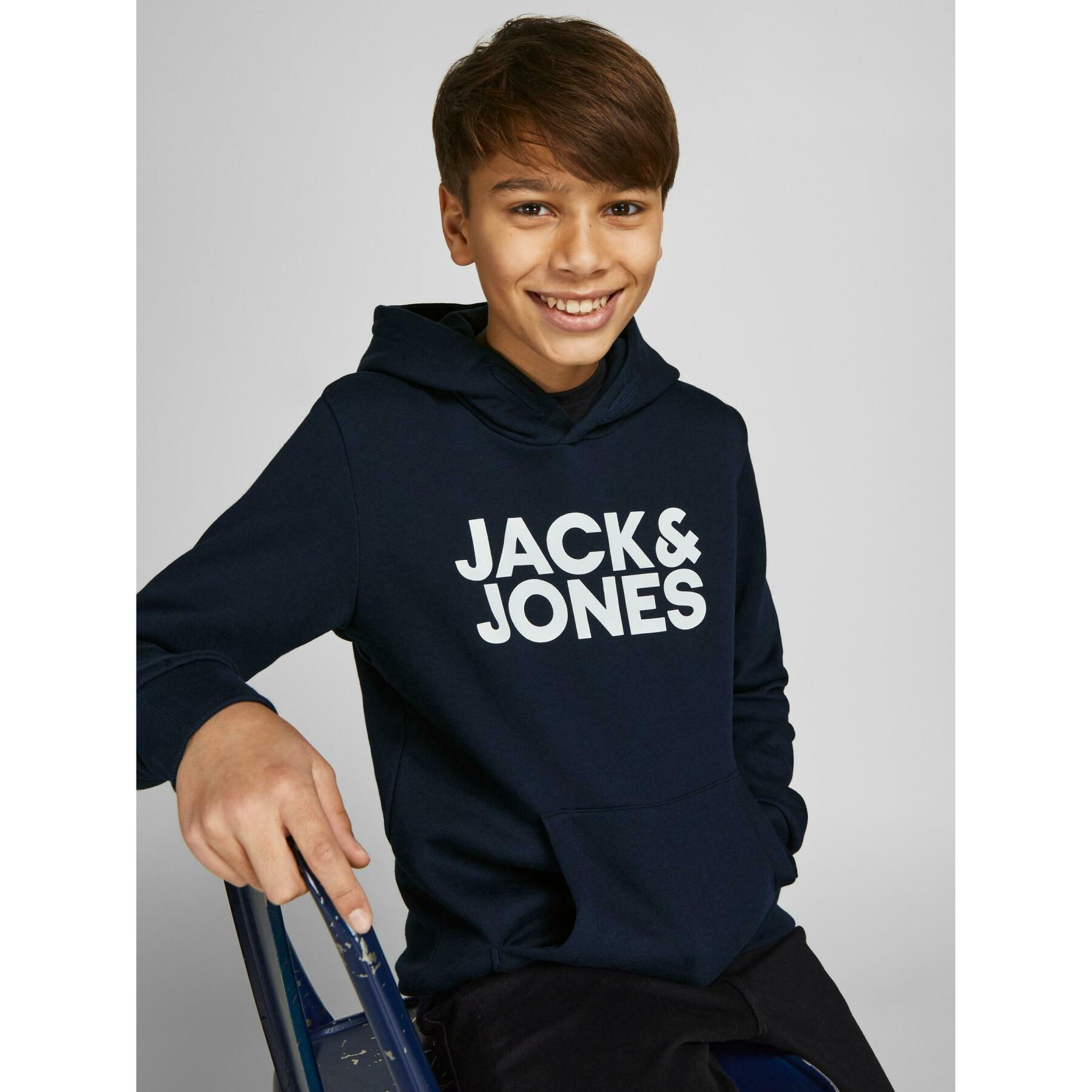 Uppsättning med 2 huvtröjor för barn Jack & Jones corp logo
