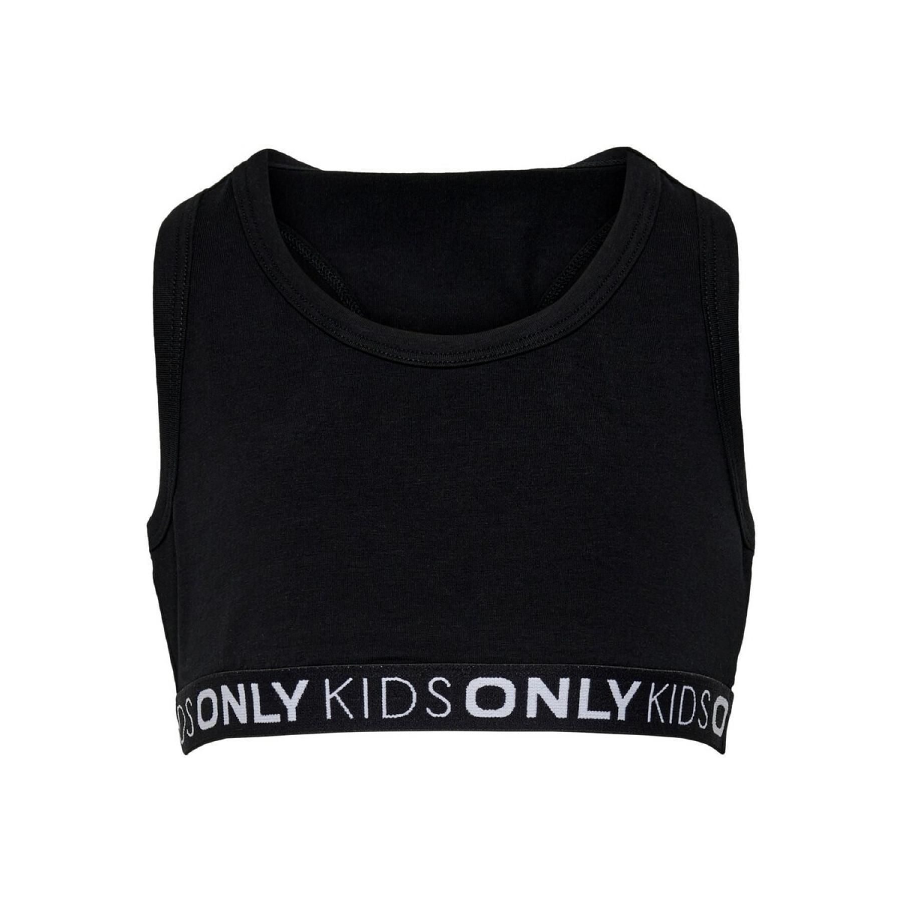 Uppsättning med 2 t-shirts för flickor Only kids Love life sport