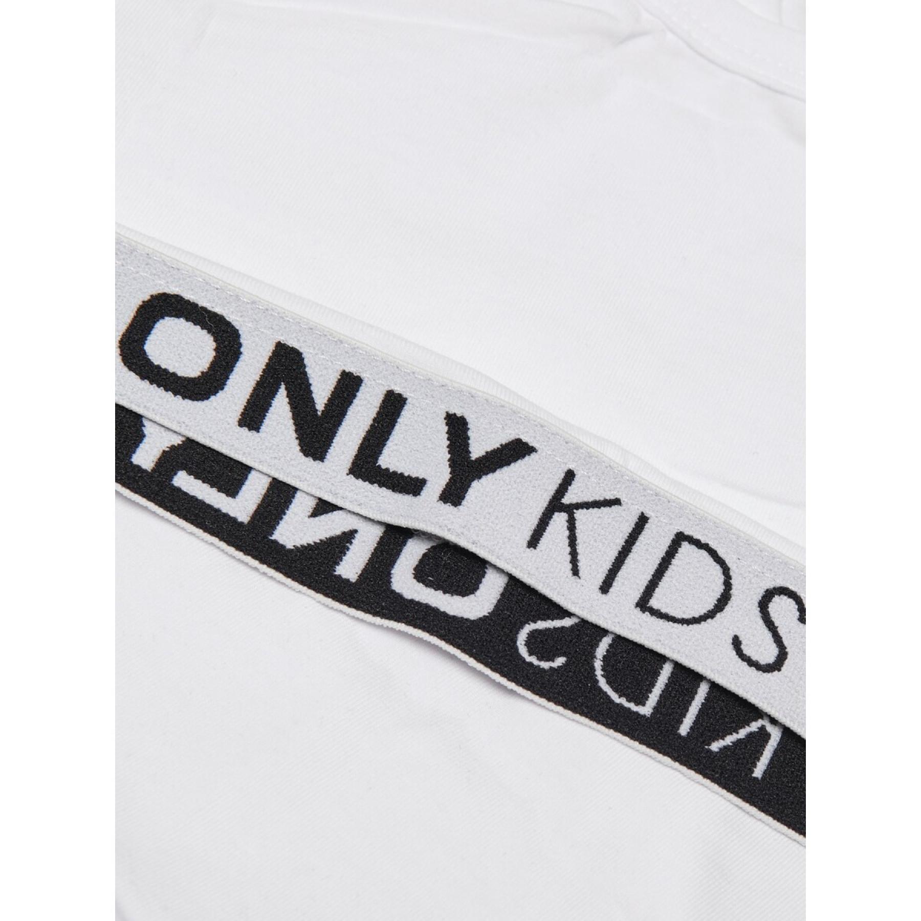 Uppsättning med 2 t-shirts för flickor Only kids Love life sport