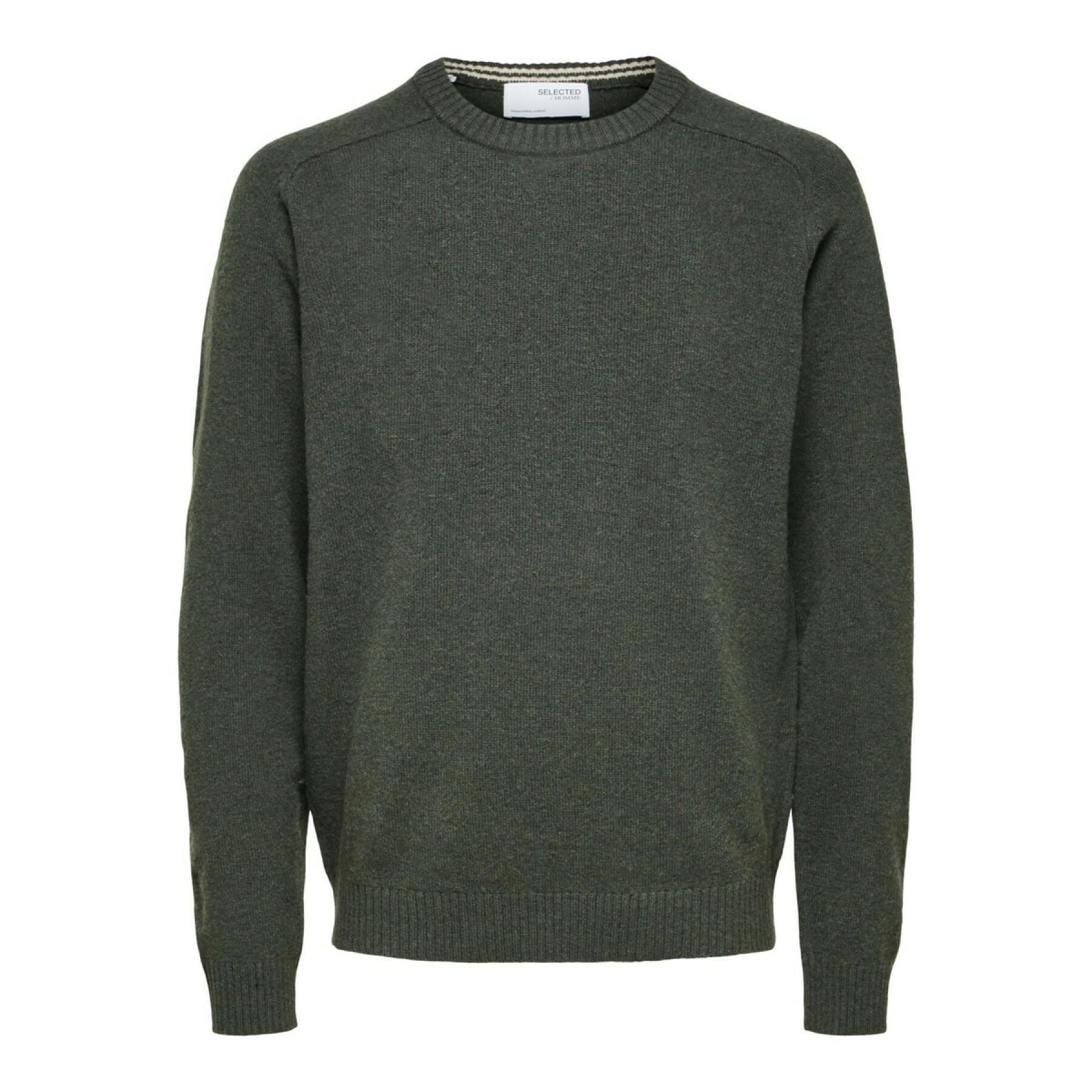 Jumper Selected Newcoban lambs wool col rond