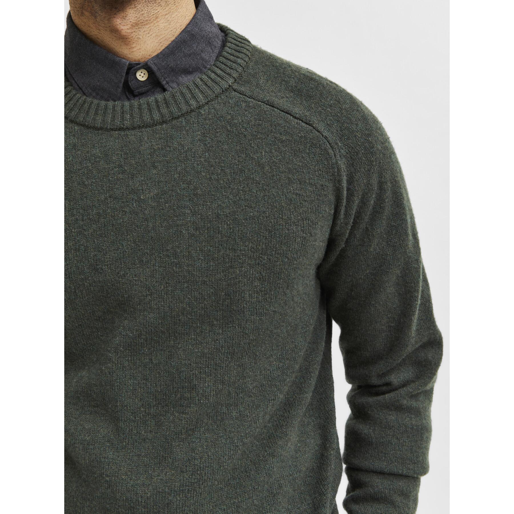 Jumper Selected Newcoban lambs wool col rond