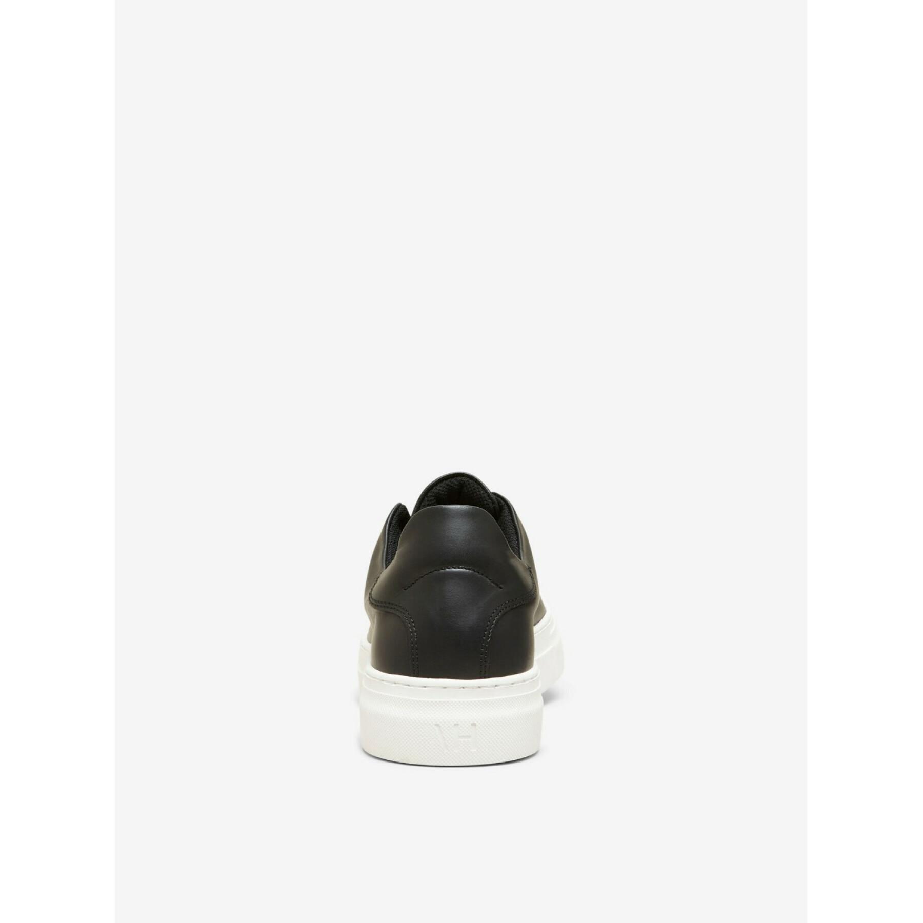 Skor Selected David chunky leather trainer