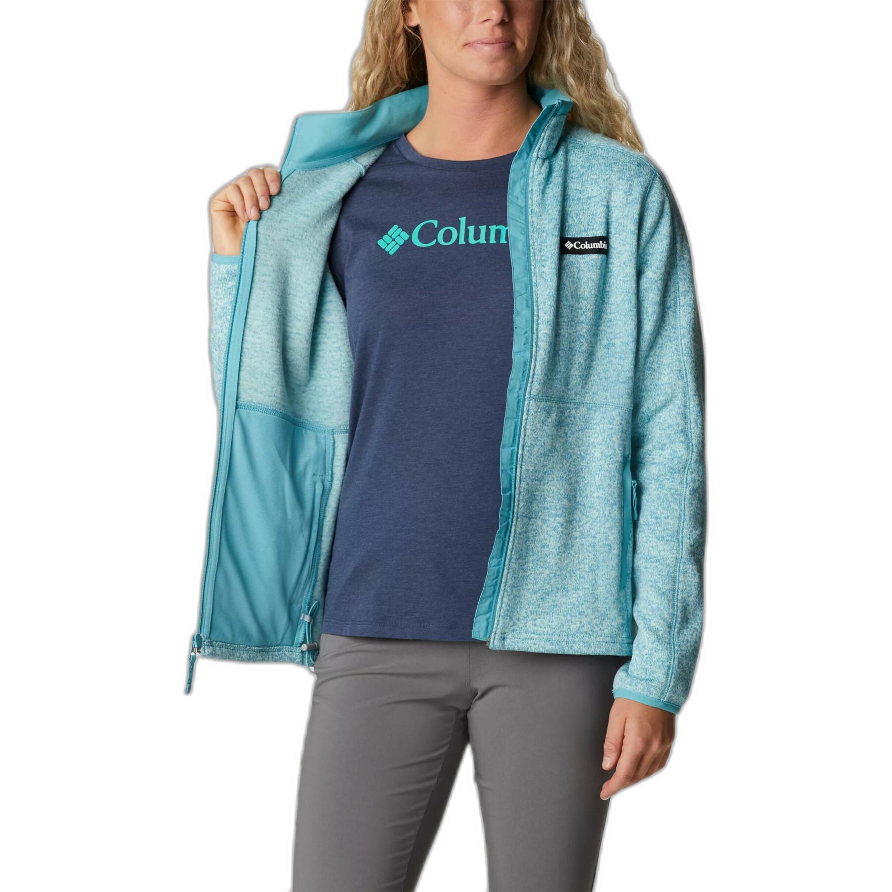 Sweatshirt med hel dragkedja för kvinnor Columbia Sweater Weather