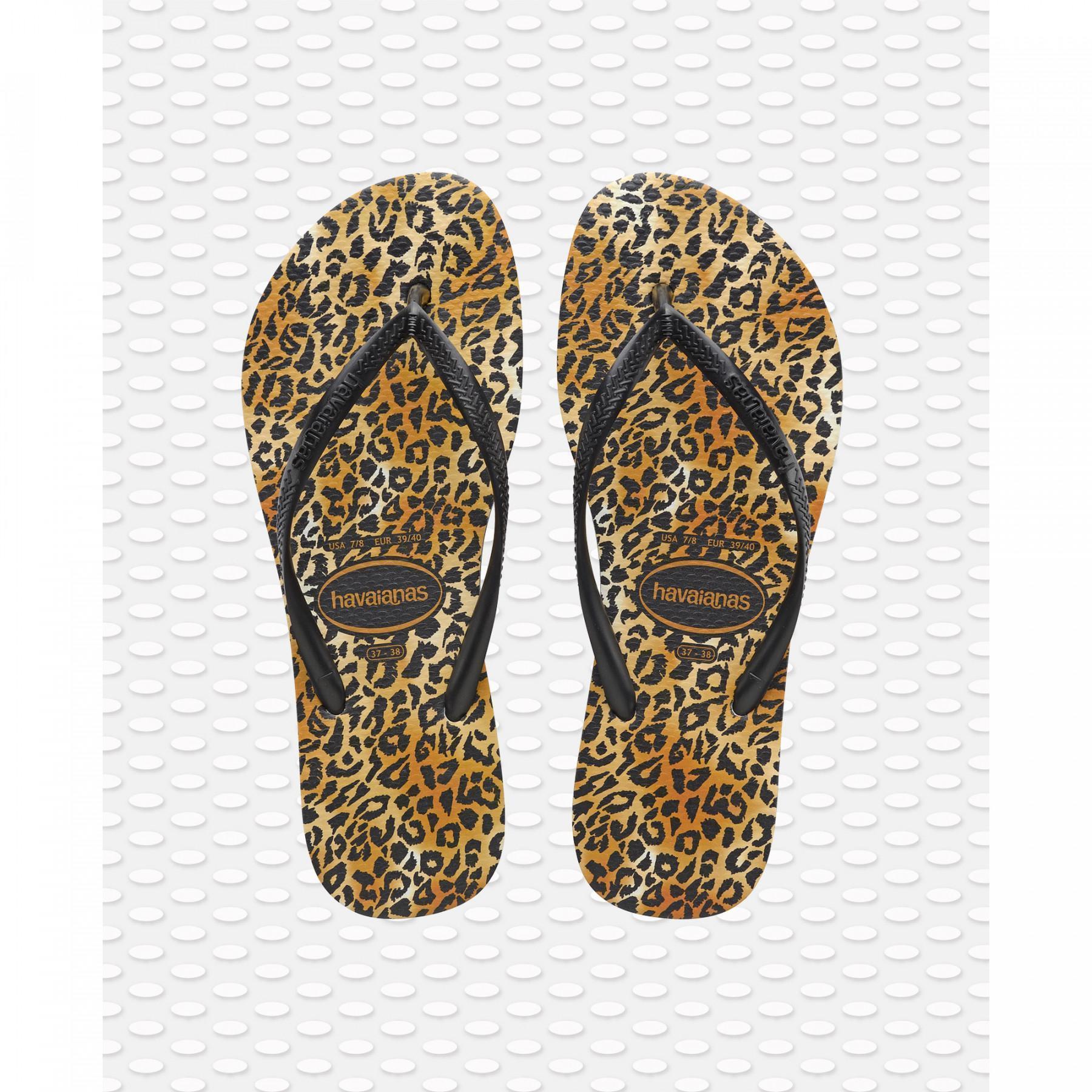 Flip-flops för kvinnor Havaianas Slim Leopard