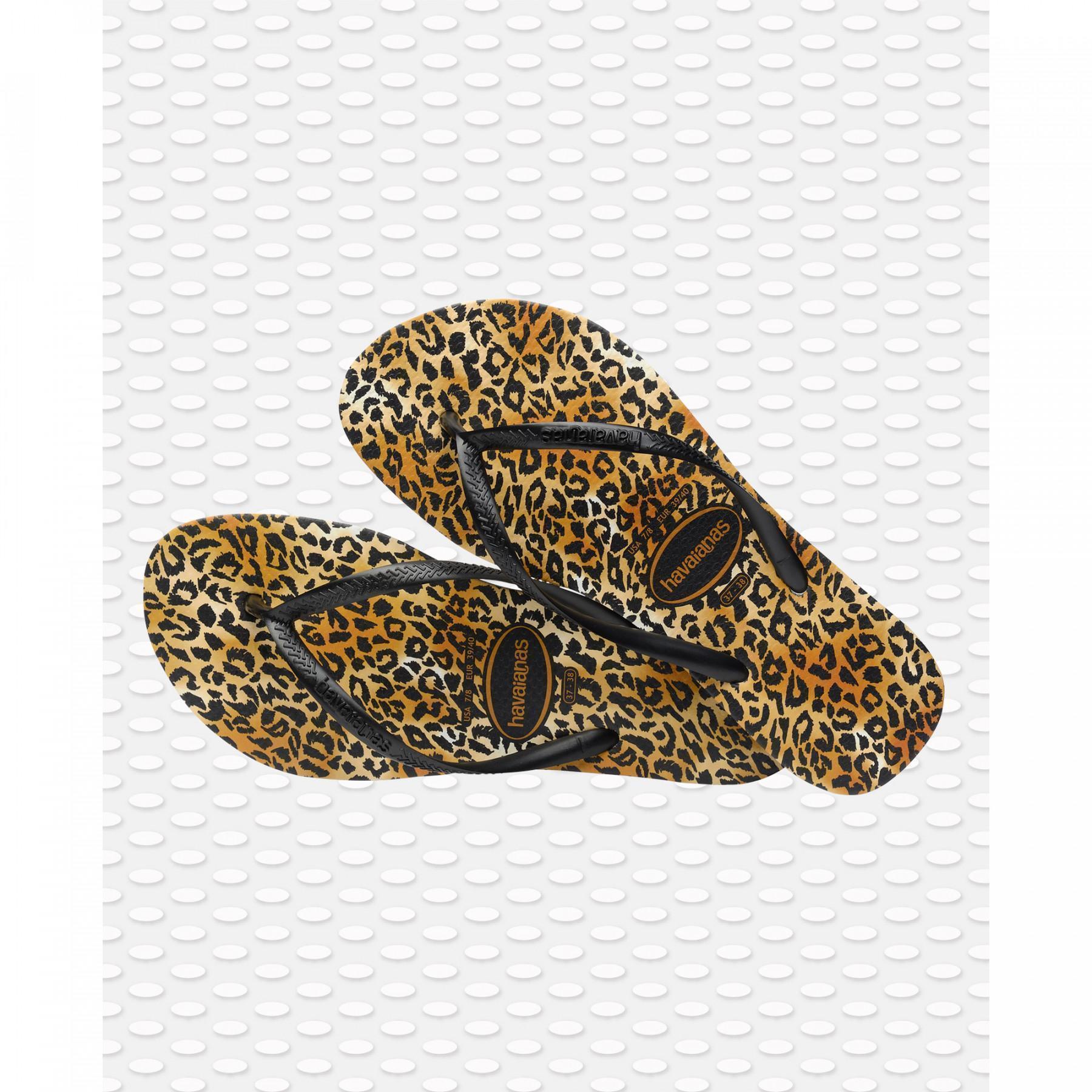 Flip-flops för kvinnor Havaianas Slim Leopard