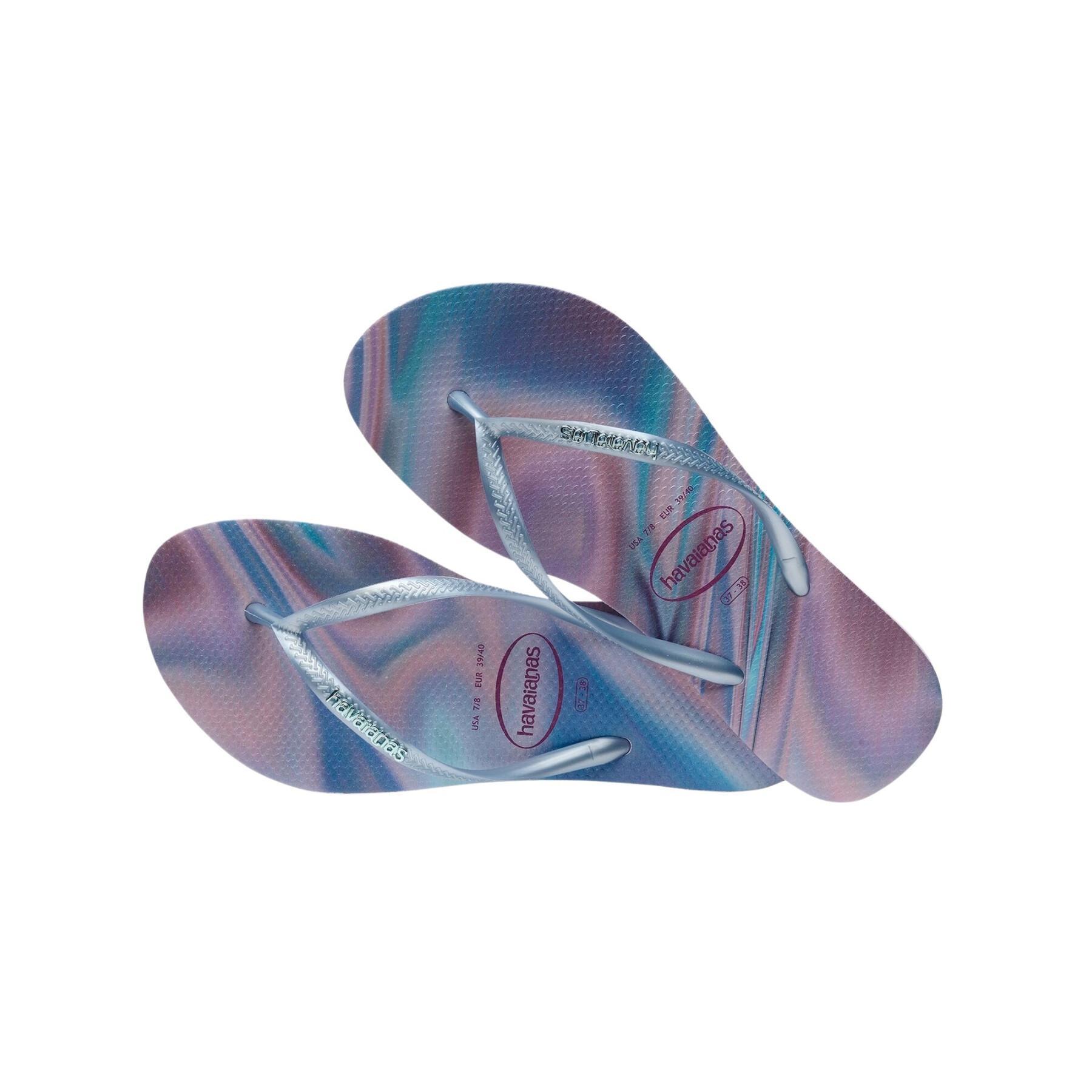 Flip-flops för kvinnor Havaianas Slim Iridescent