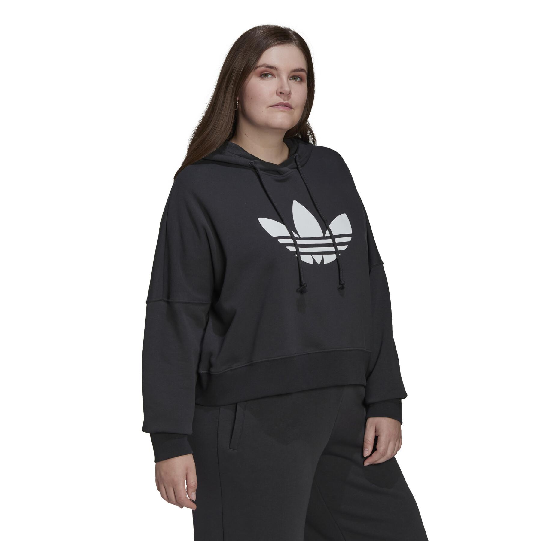 Oversize-hoodie med rund topp för kvinnor adidas Originals