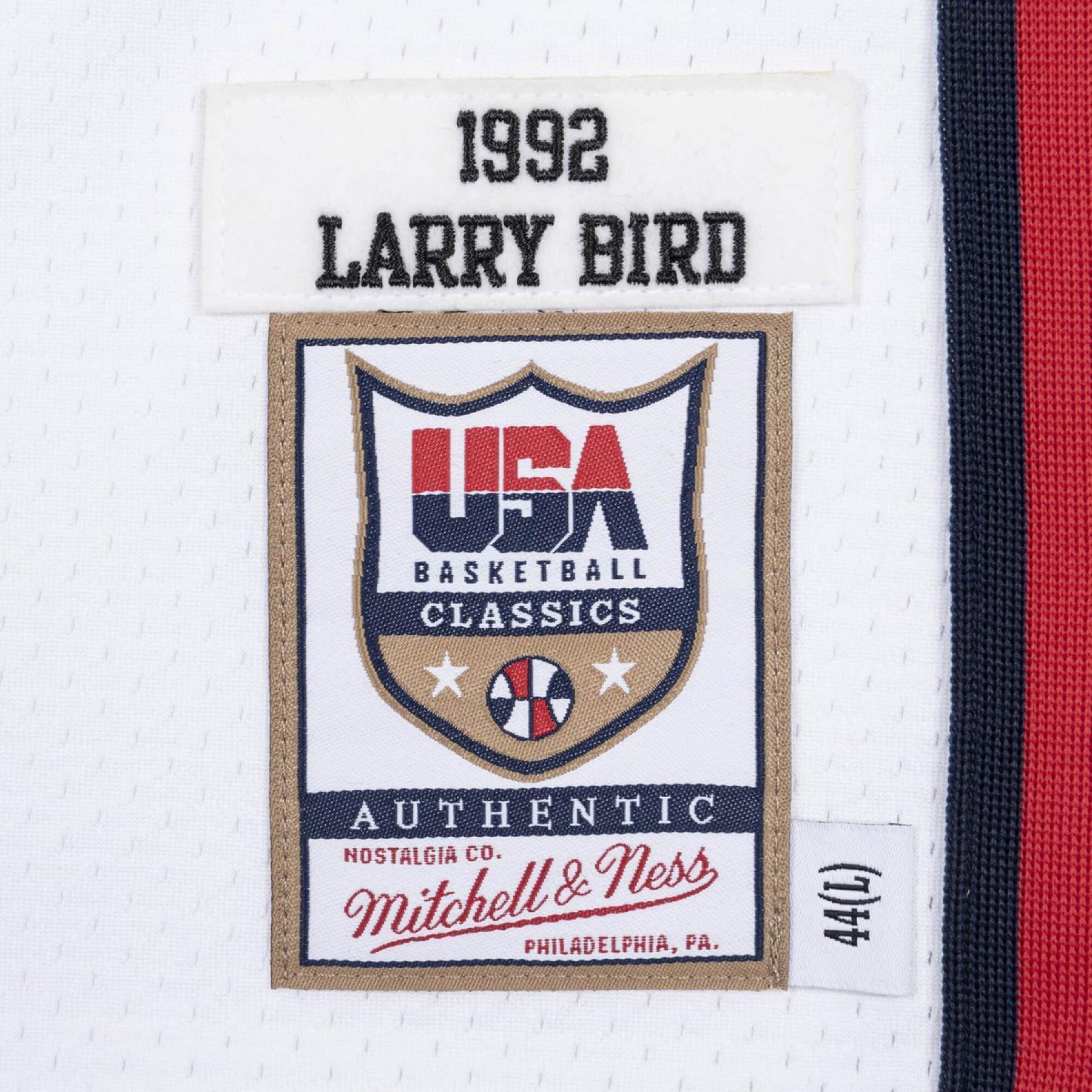Autentisk hemmatröja från laget USA Larry Bird 1992