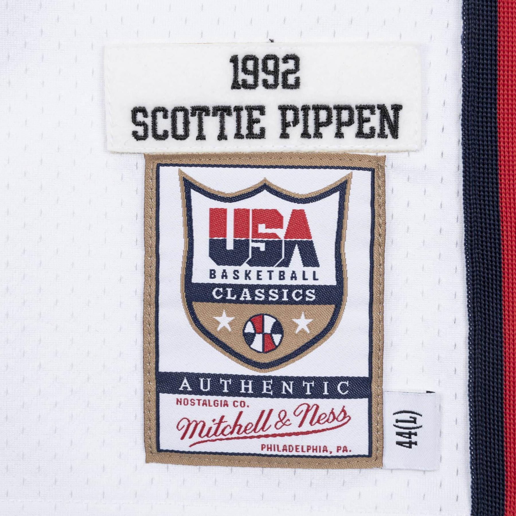 Autentisk hemmatröja från laget USA Scottie Pippen 1992