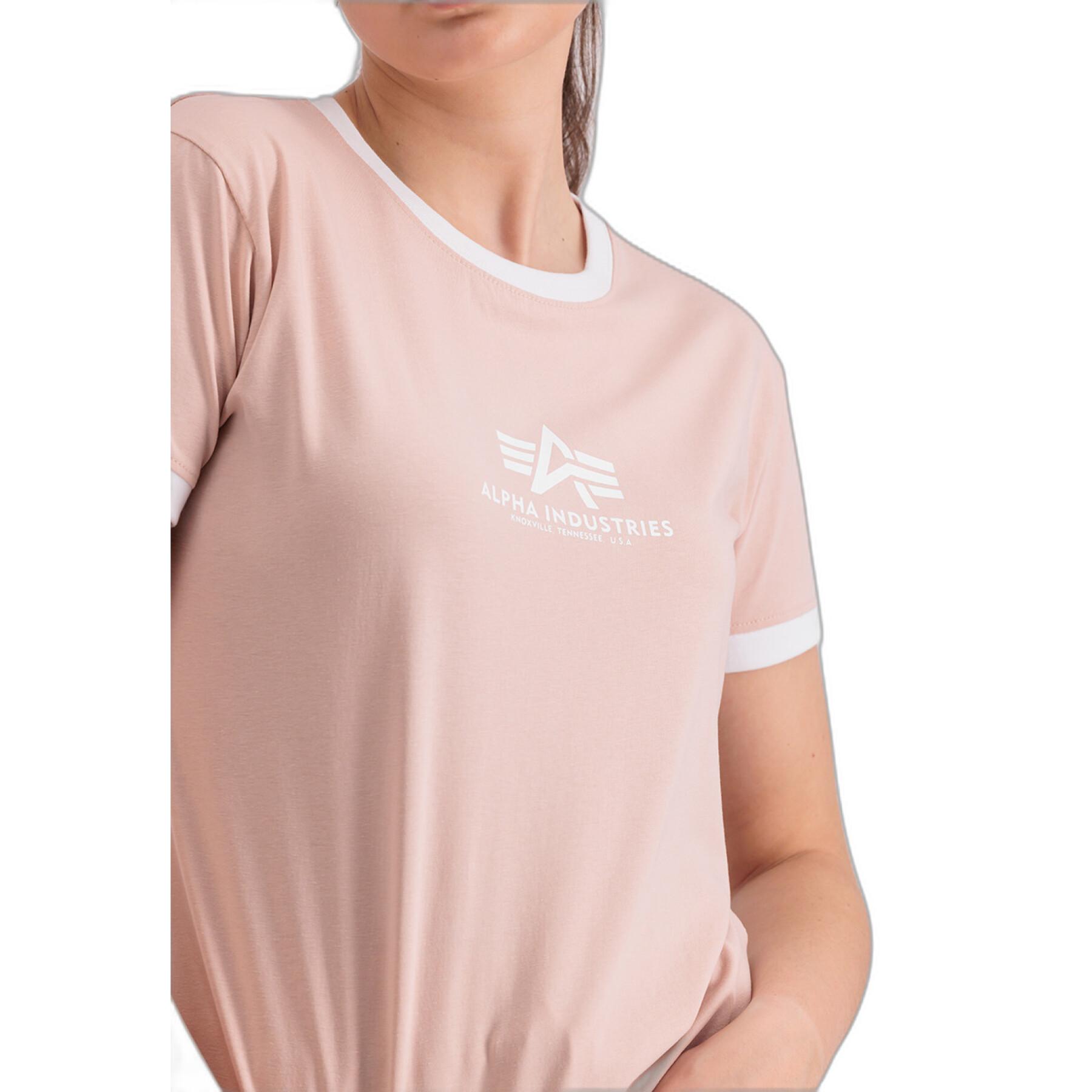 Kortärmad T-shirt för kvinnor Alpha Industries Basic Contrast