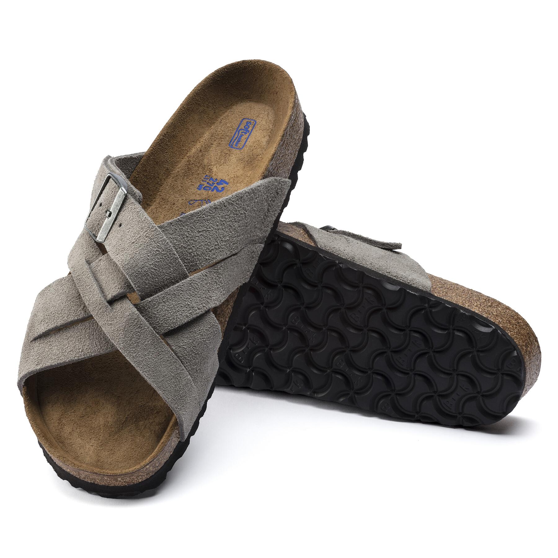 Sandaler i läder Birkenstock Lugano Suede