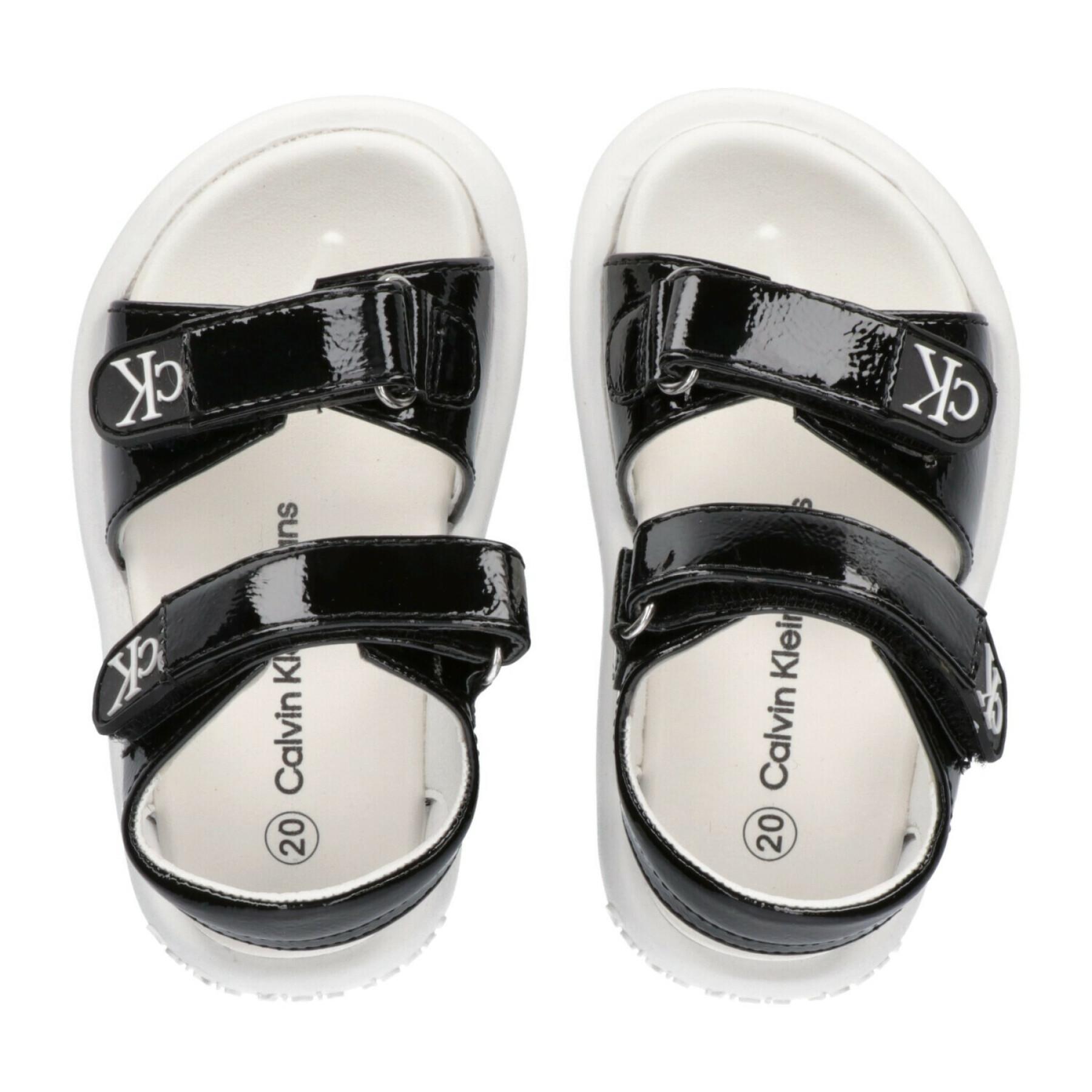 Sandaler med kardborreband för flickor Calvin Klein