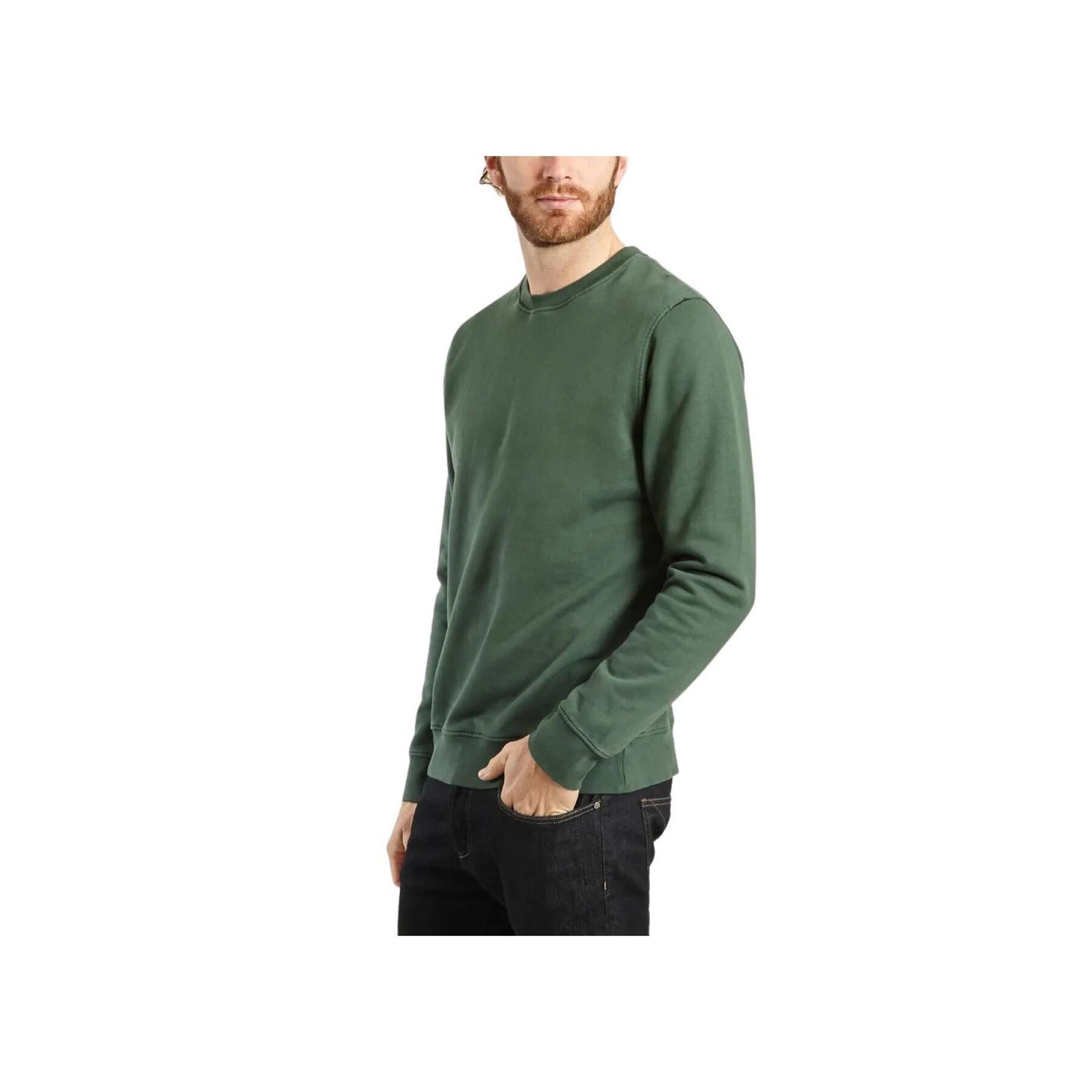 Sweatshirt med rund halsringning Colorful Standard Classic Organic emerald green