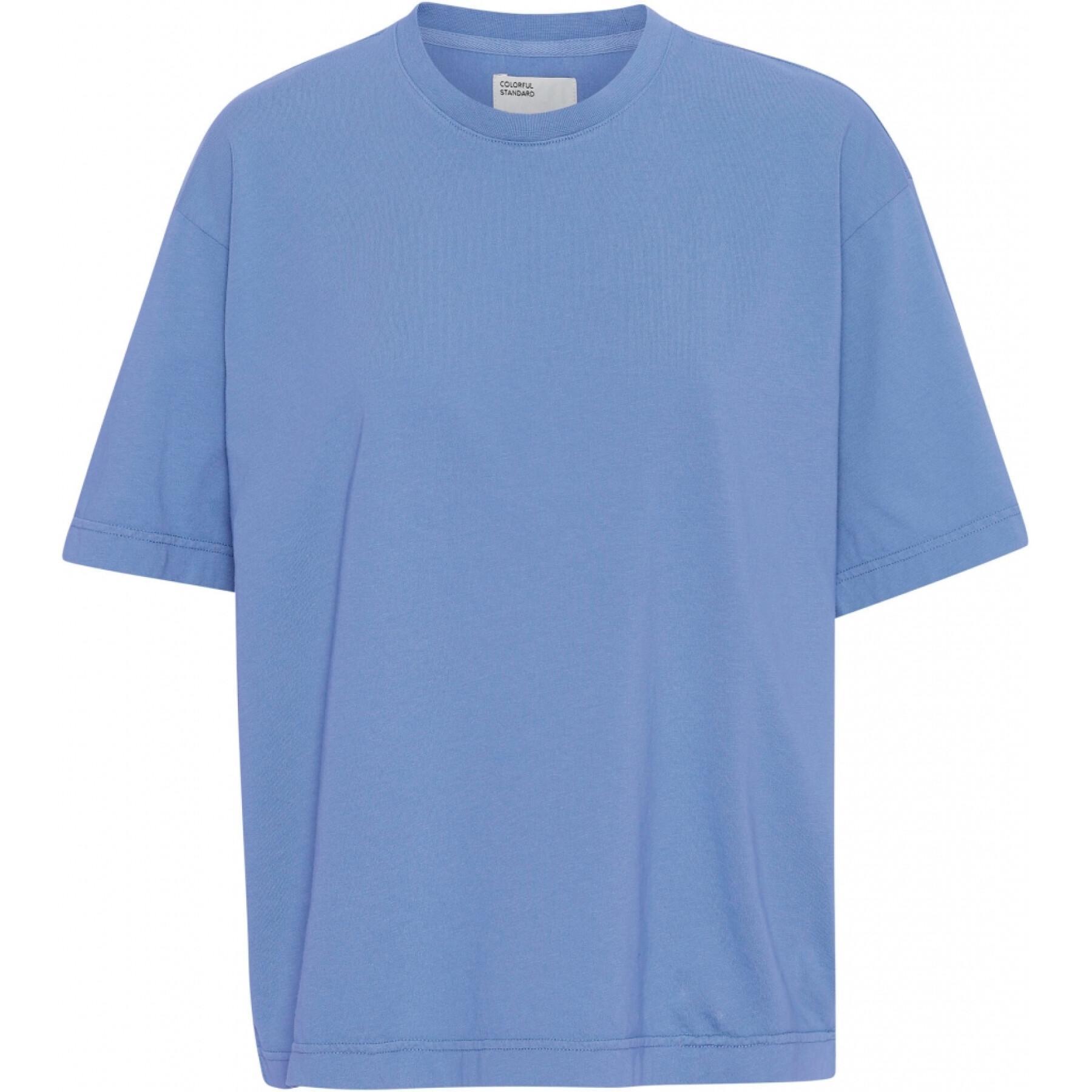 T-shirt för kvinnor Colorful Standard Organic oversized sky blue