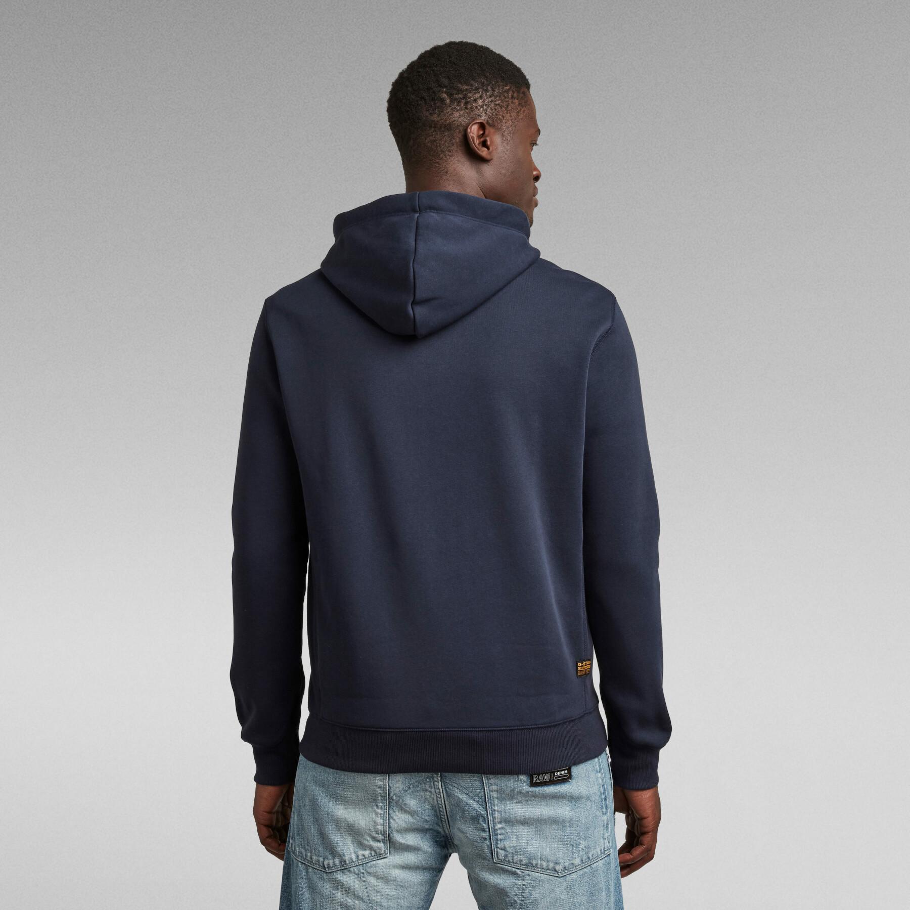 Sweatshirt med huva G-Star Premium Basic Zip