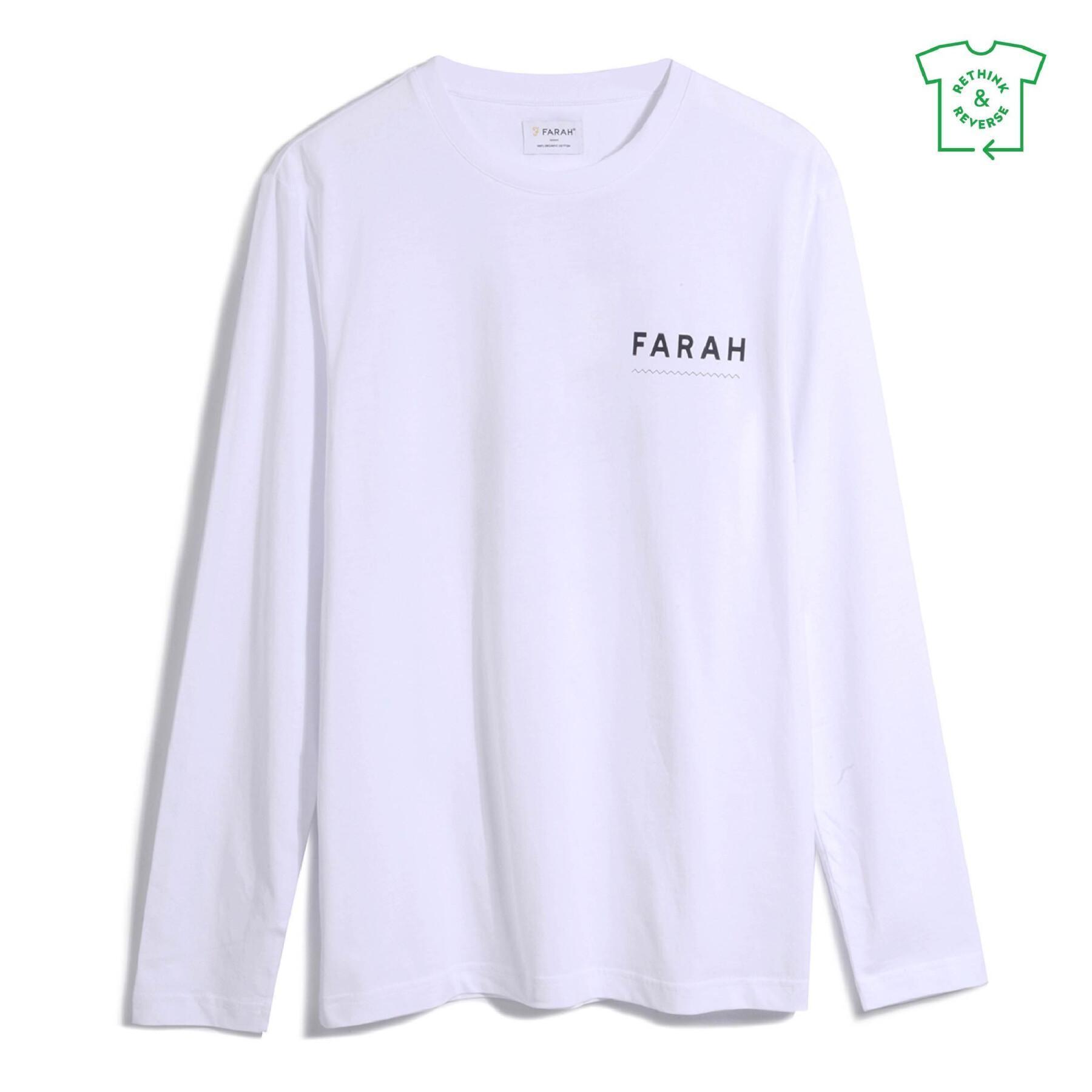 Grafisk långärmad T-shirt Farah Newland