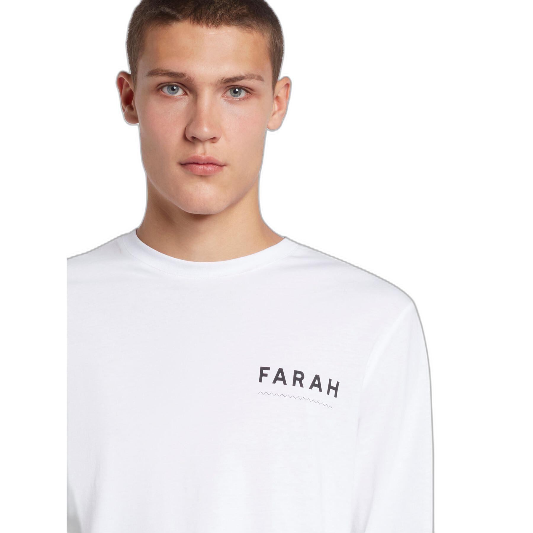 Grafisk långärmad T-shirt Farah Newland