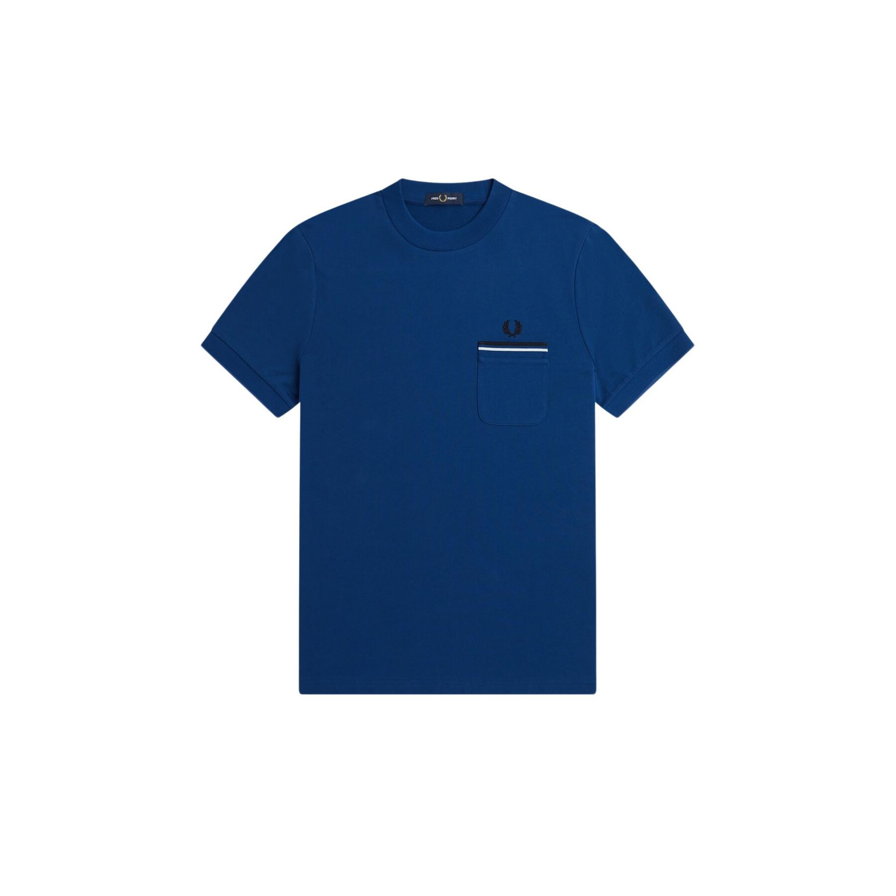T-shirt med fickor i jersey Fred Perry Loopback