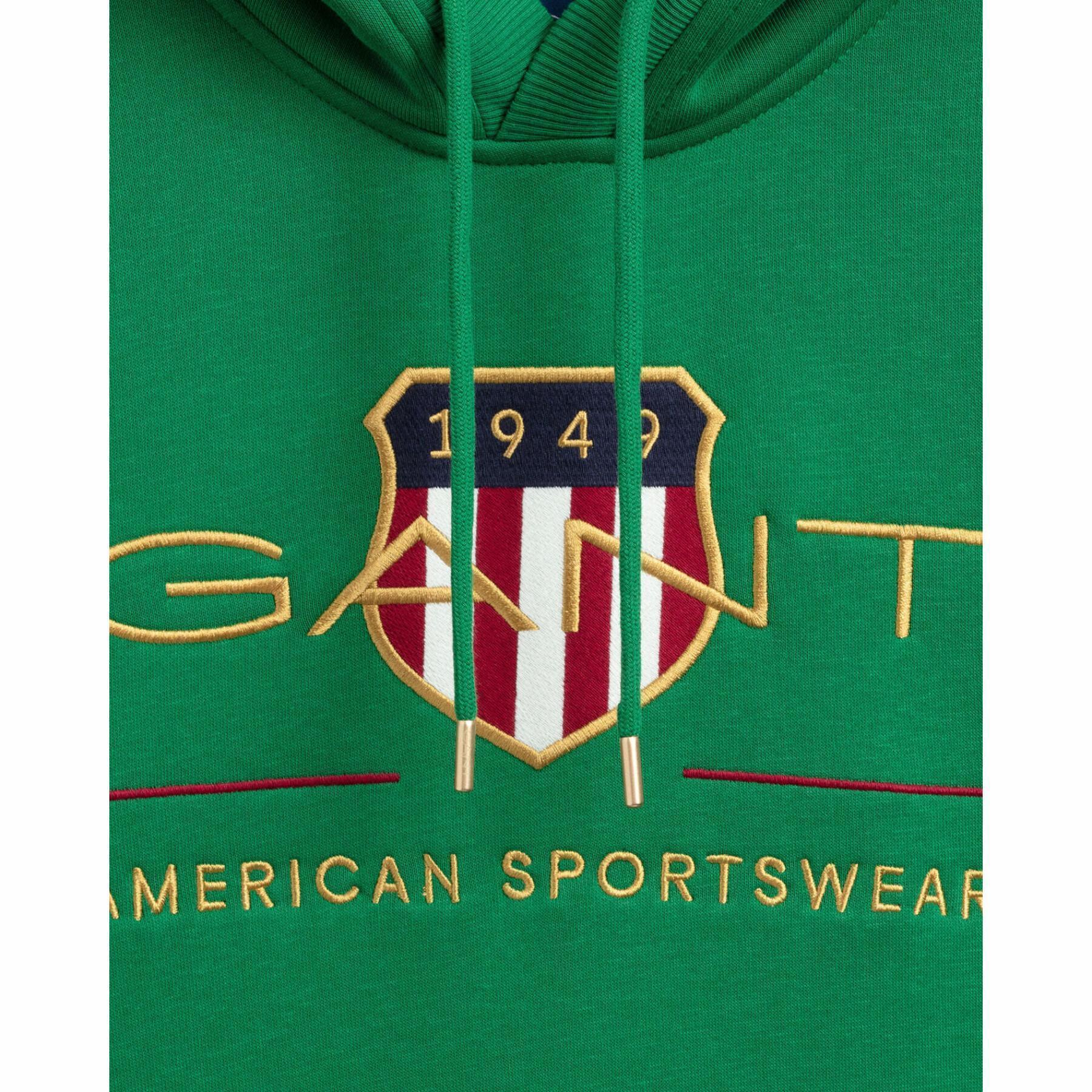 Sweatshirt med huva Gant Archive Shield