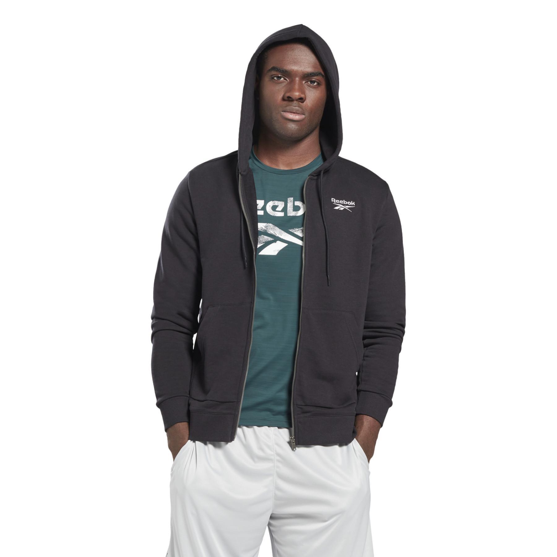 Sweatshirt med huva Reebok Identity Zip-Up