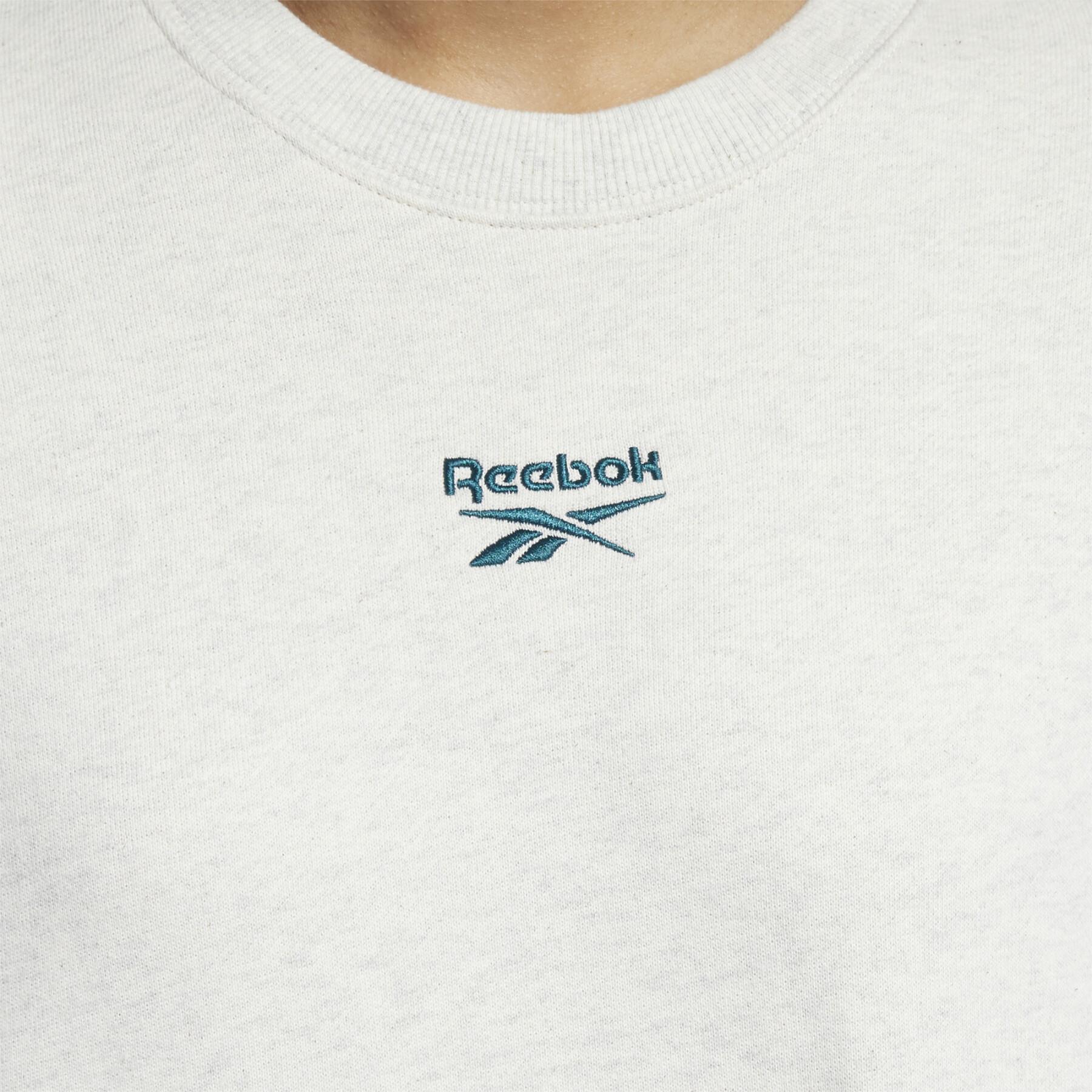 Sweatshirt med rund halsringning för kvinnor Reebok petit logo