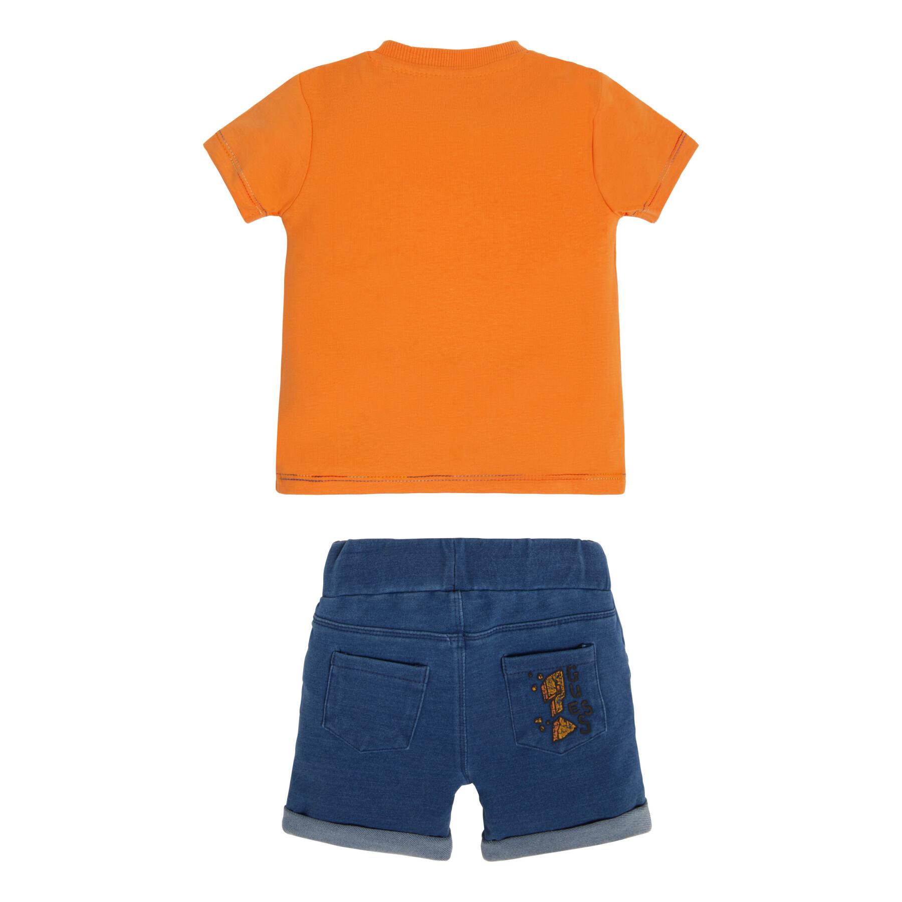 T-shirt + shorts för babypojke Guess