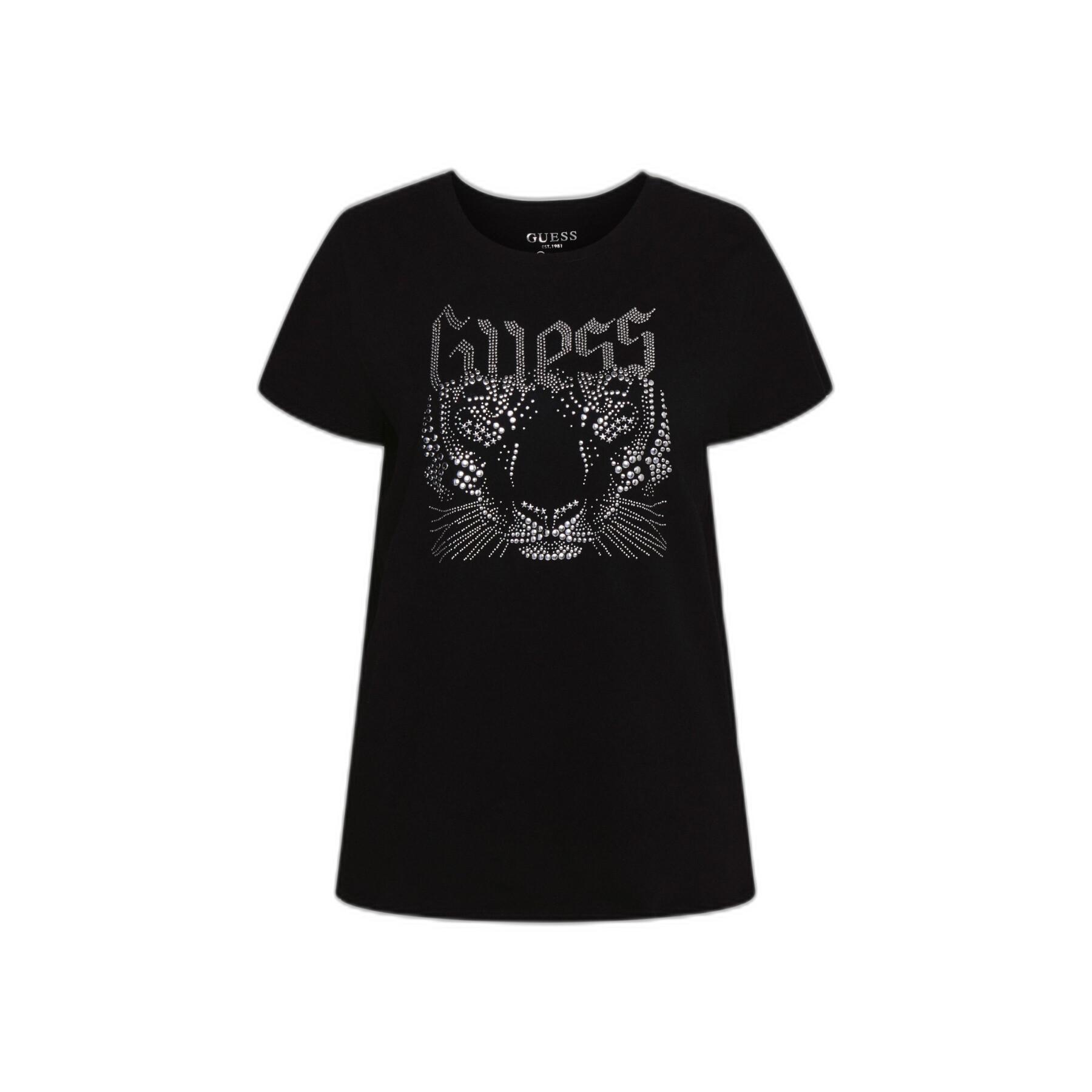 T-shirt för kvinnor Guess Logo Tiger Easy