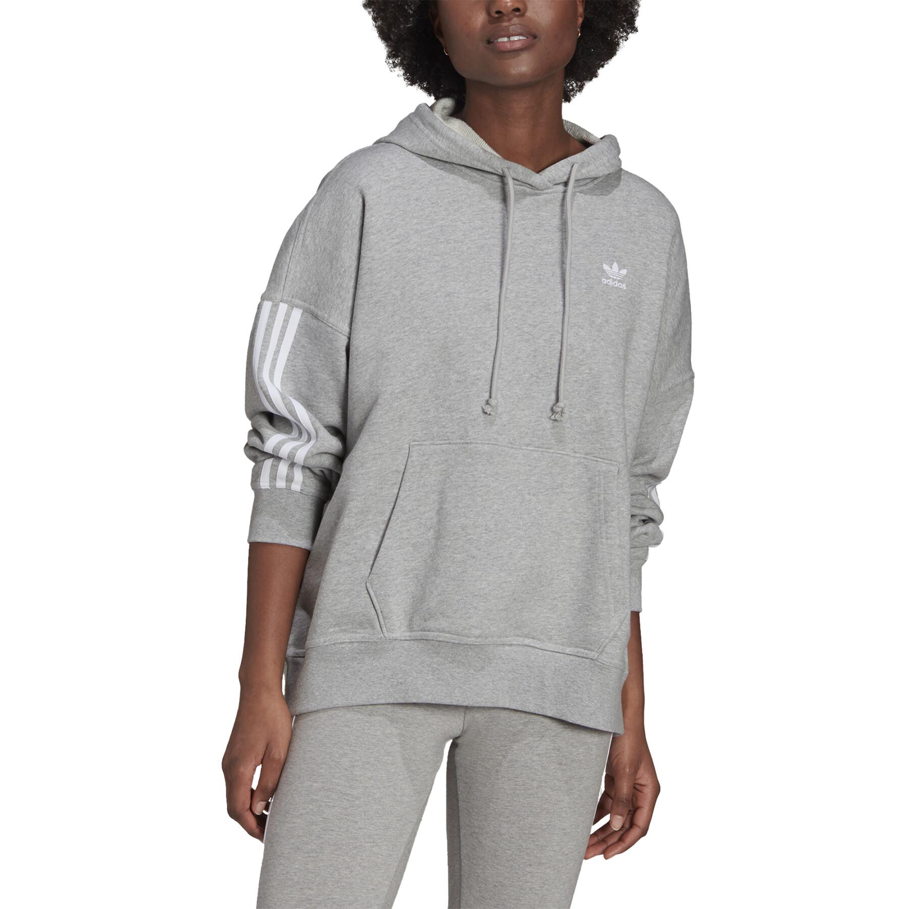 Oversized sweatshirt med huva för kvinnor adidas Originals Adicolor