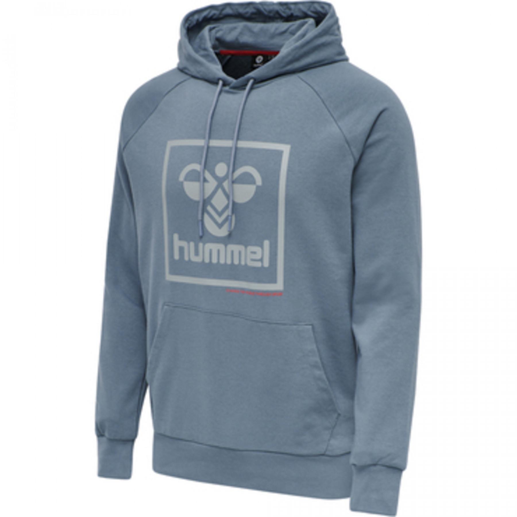 Sweatshirt med huva och ficka Hummel