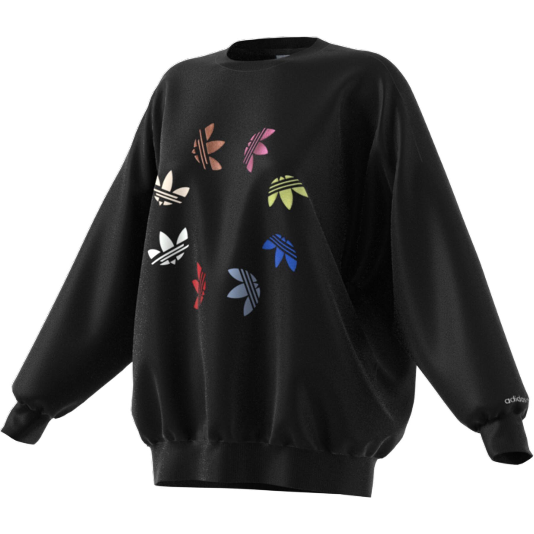Sweatshirt för kvinnor adidas Originals Adicolor Trefoil Wheel