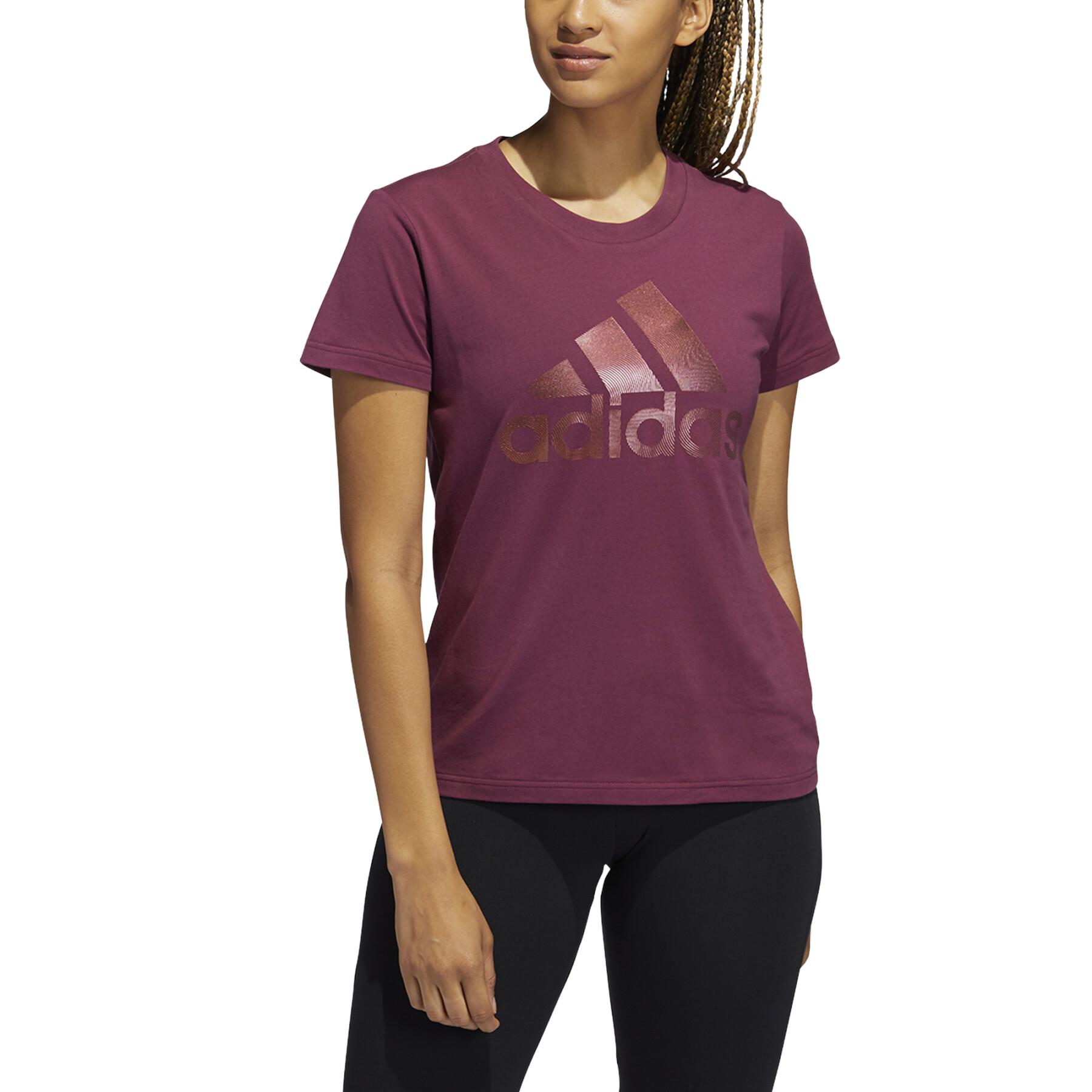 Kort T-shirt för kvinnor adidas Holiday Graphic Sleeve