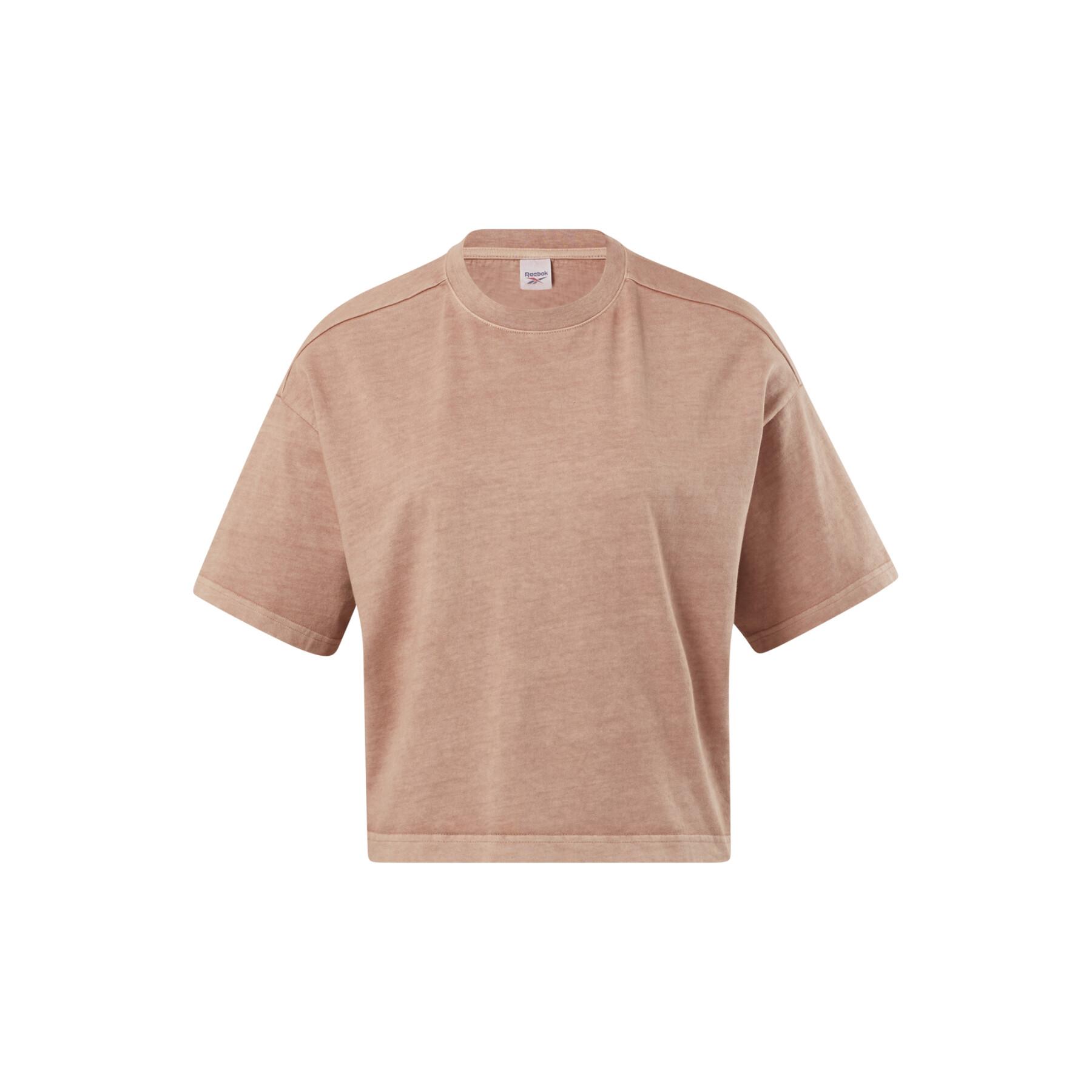 T-shirt för kvinnor Reebok Classics Natural Dye Cropped