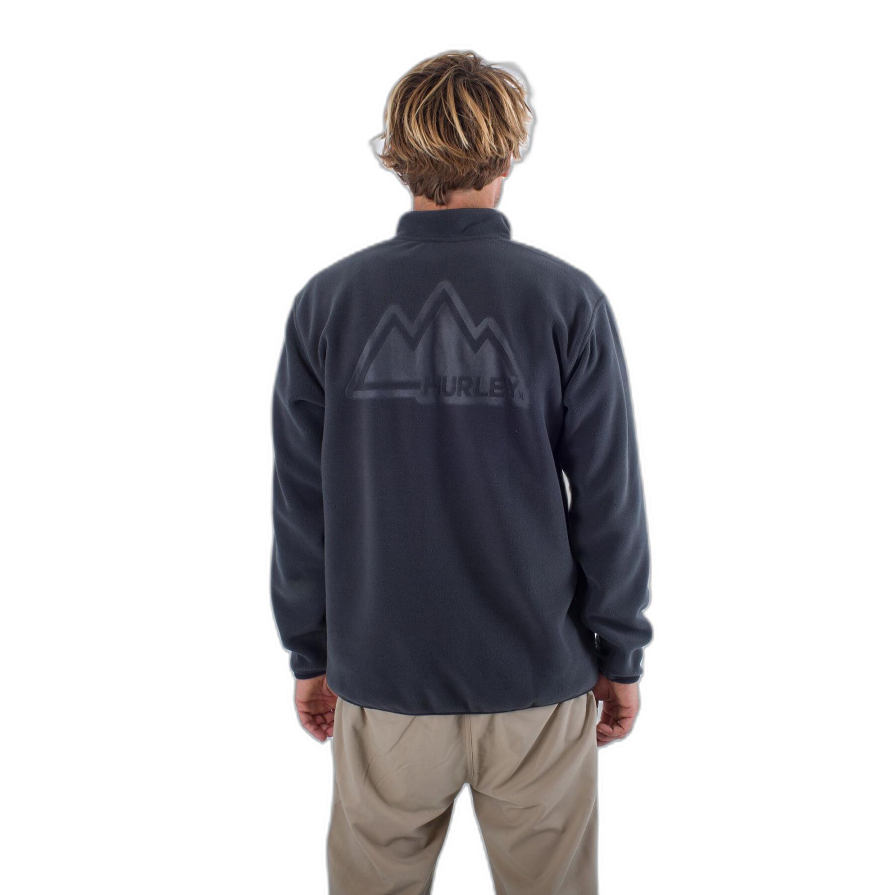 Sweatshirt med 1/4 dragkedja Hurley Mesa onshore