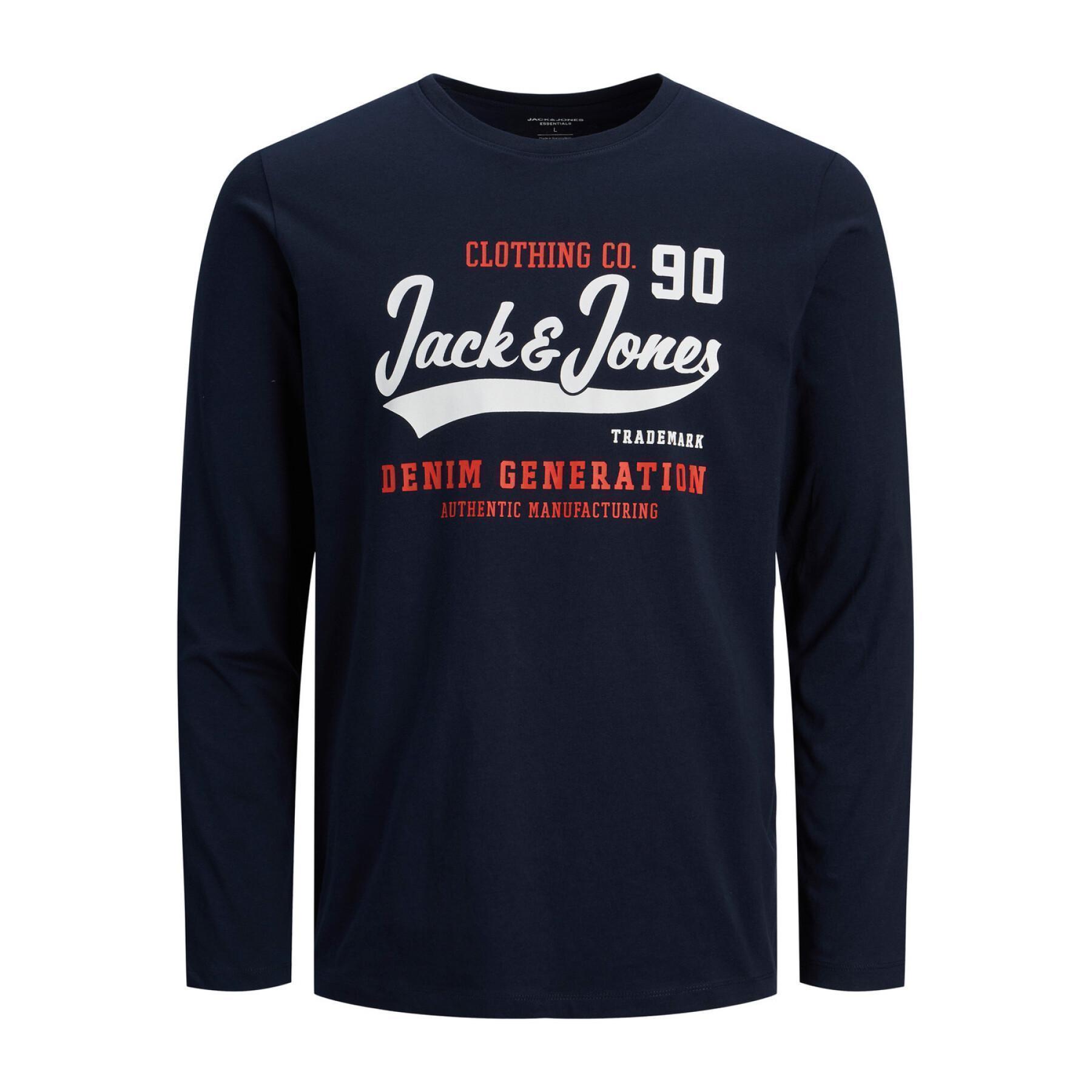T-shirt med O-ringning Jack & Jones Jjelogo
