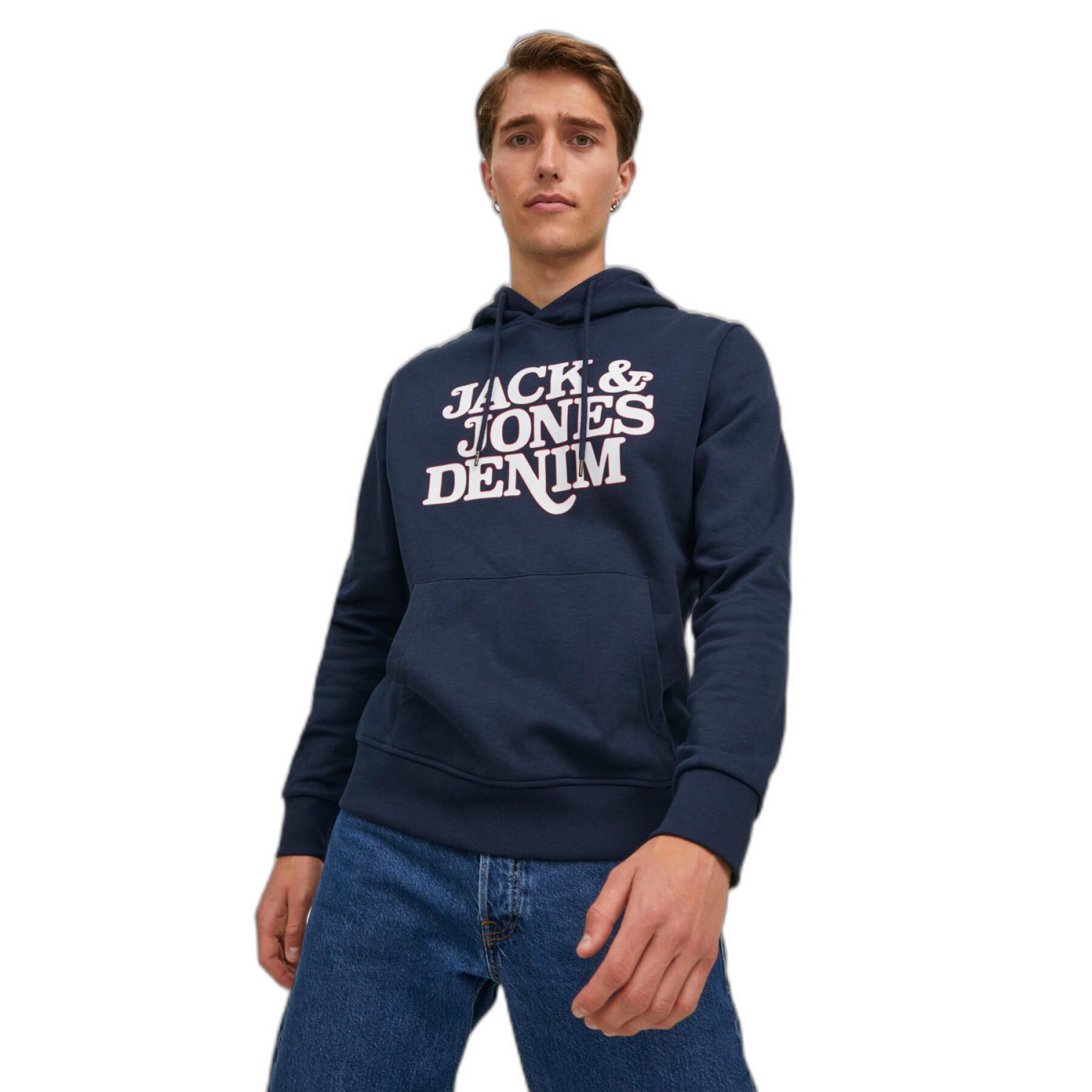 Sweatshirt med huva Jack & Jones Rack