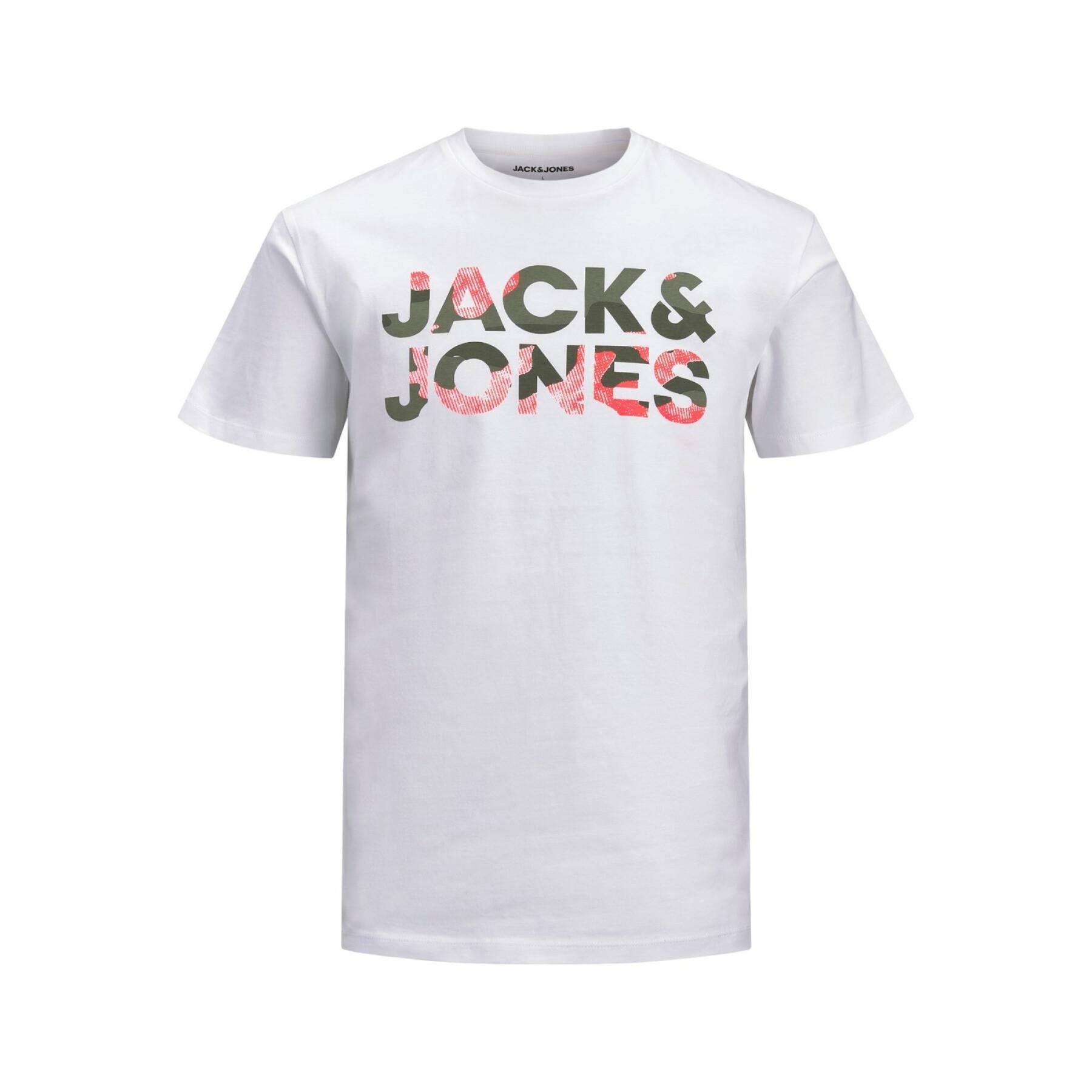 T-shirt med logotyp Jack & Jones imprimé