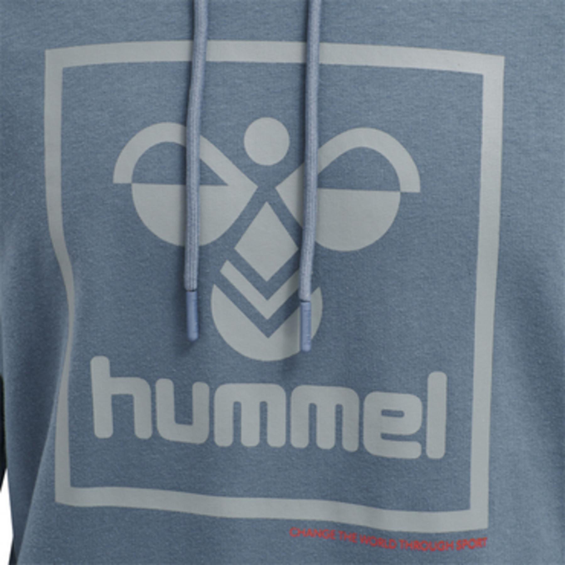 Sweatshirt med huva och ficka Hummel
