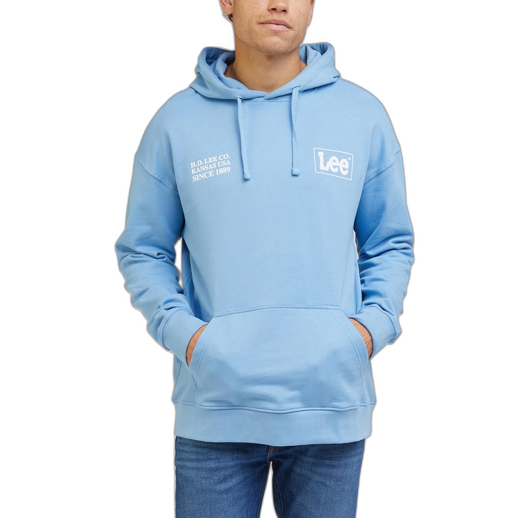 Löst sittande sweatshirt med huva Lee Logo