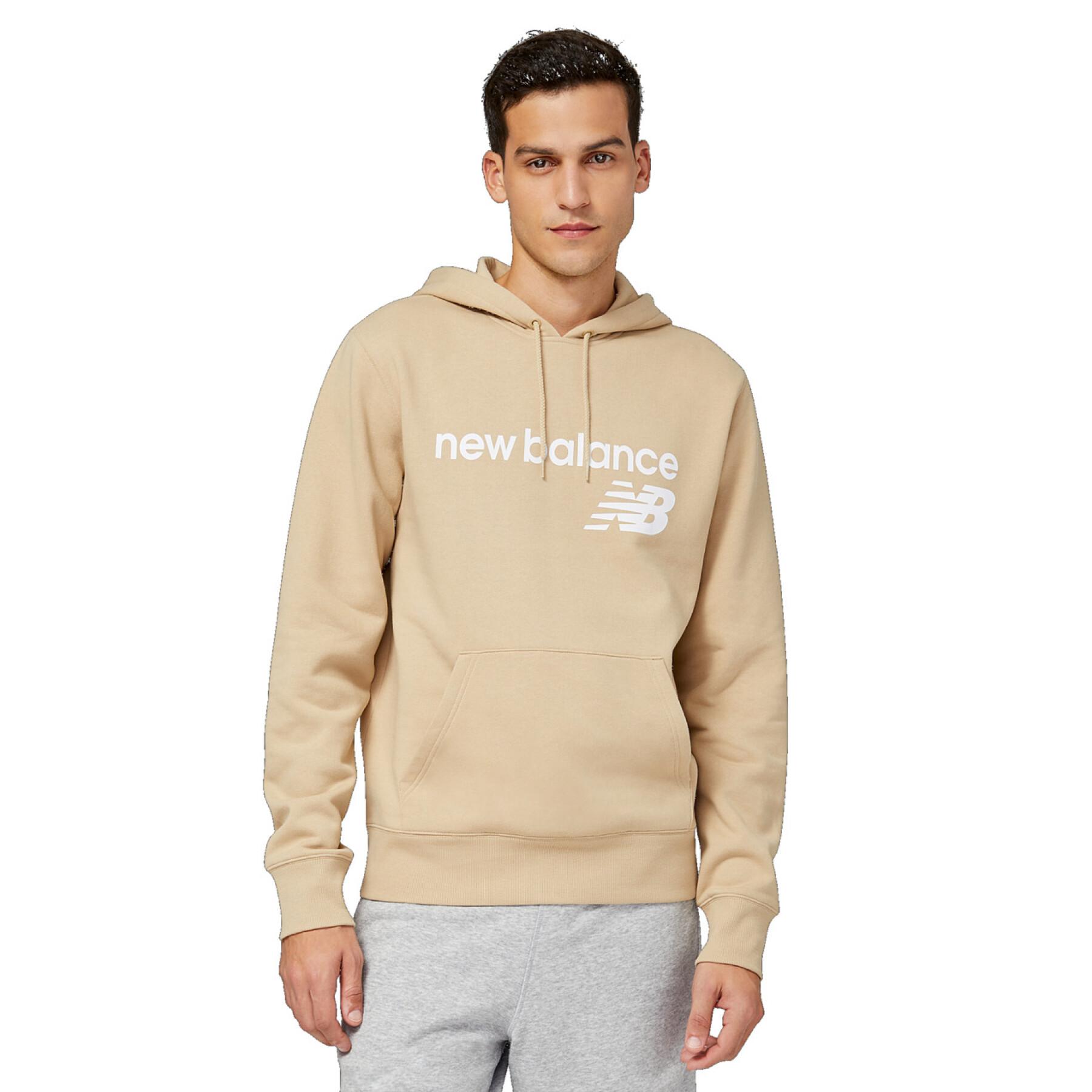 Sweatshirt med huva och fleece New Balance Classic Core