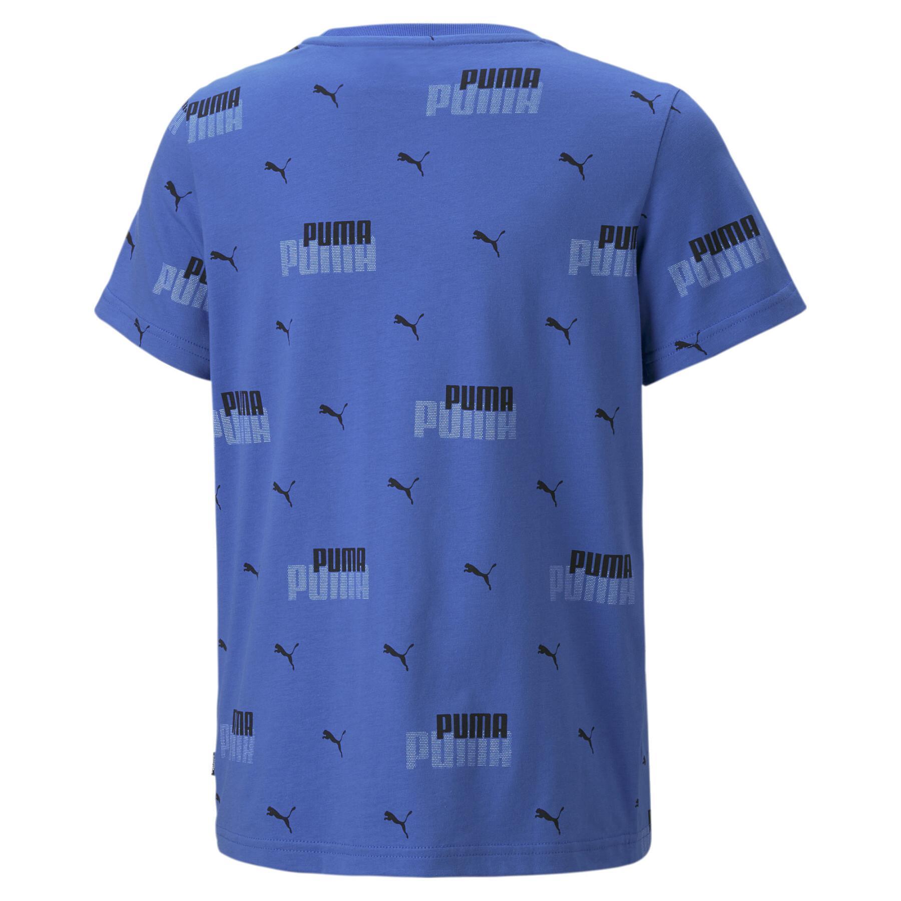 T-shirt med barnlogotyp Puma ESS+ Power AOP