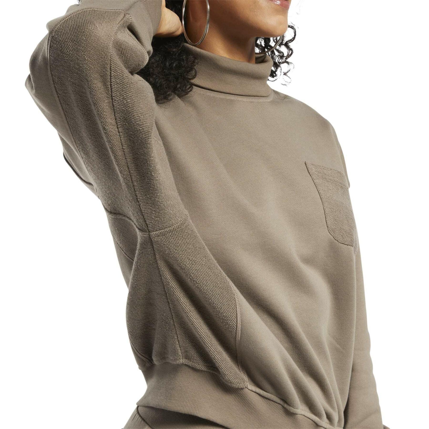 Sweatshirt i bomull och fleece för kvinnor Reebok Classics