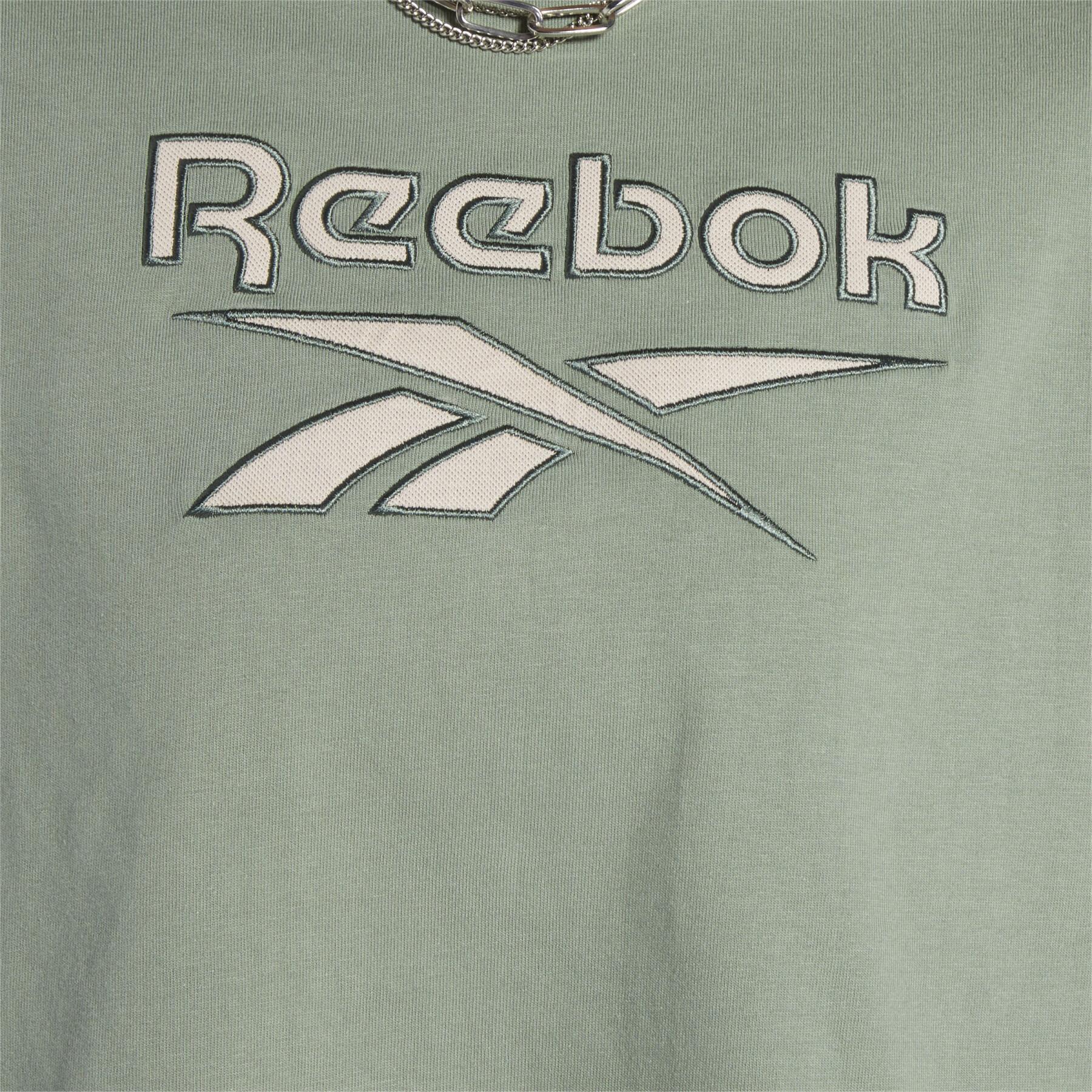 Crop top T-shirt för kvinnor Reebok Classics Big Logo
